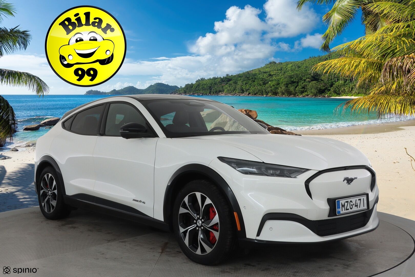 Ford Mustang Mach-E 2021 269hv AWD **Koukku / Lasikatto / B&O / ACC / LED / 360° / Muistipenkki / Navi / Kaistavahti / KeylessGO** - 1-om Suomi.auto / 2x Latauskaapelit / Kahdet Renkaat / Merkkihuollettu! / Akku kuntotarkastettu SOH 91,3%