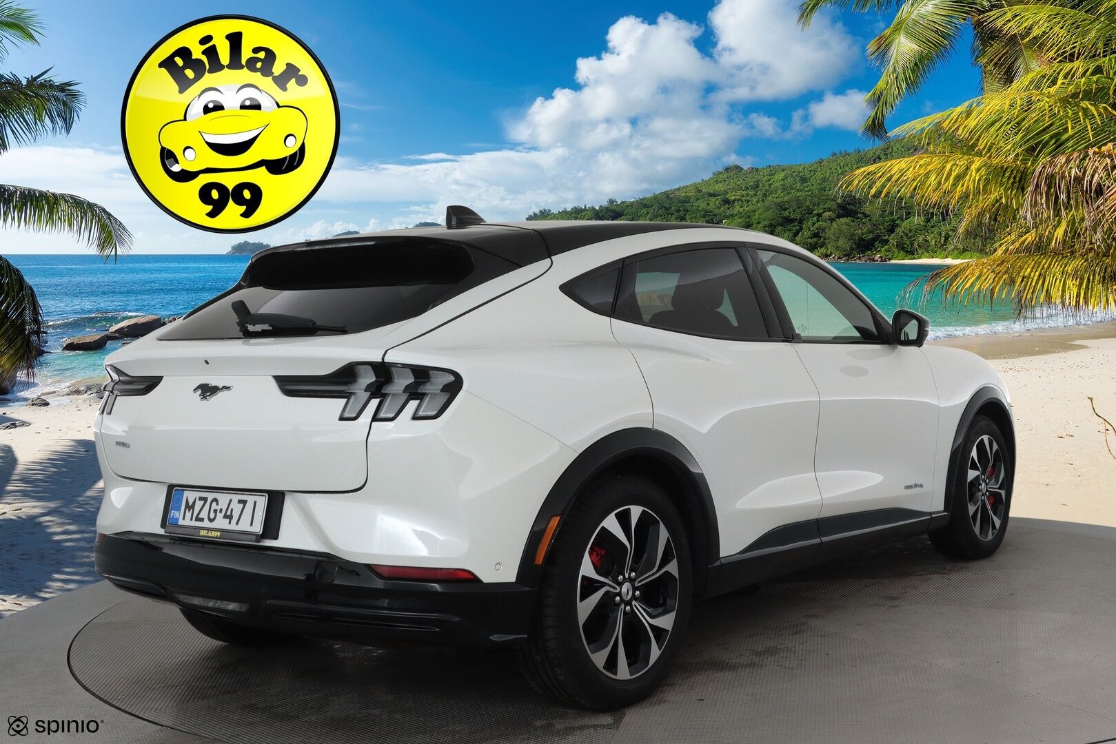 Ford Mustang Mach-E 2021 269hv AWD **Koukku / Lasikatto / B&O / ACC / LED / 360° / Muistipenkki / Navi / Kaistavahti / KeylessGO** - 1-om Suomi.auto / 2x Latauskaapelit / Kahdet Renkaat / Merkkihuollettu! / Akku kuntotarkastettu SOH 91,3%