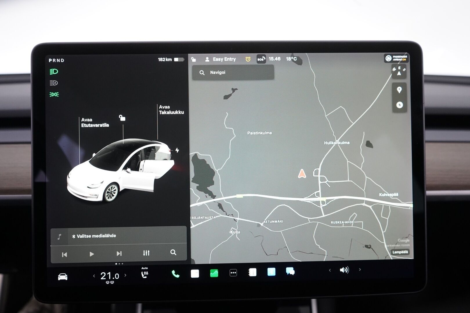 Tesla Model 3 2019 Long-Range Dual Motor AWD *Premium Audio / ACC / Lasikatto / Nahat* - Kahdet vanteet / Katsastus 03/2025 / Longrange / Neliveto