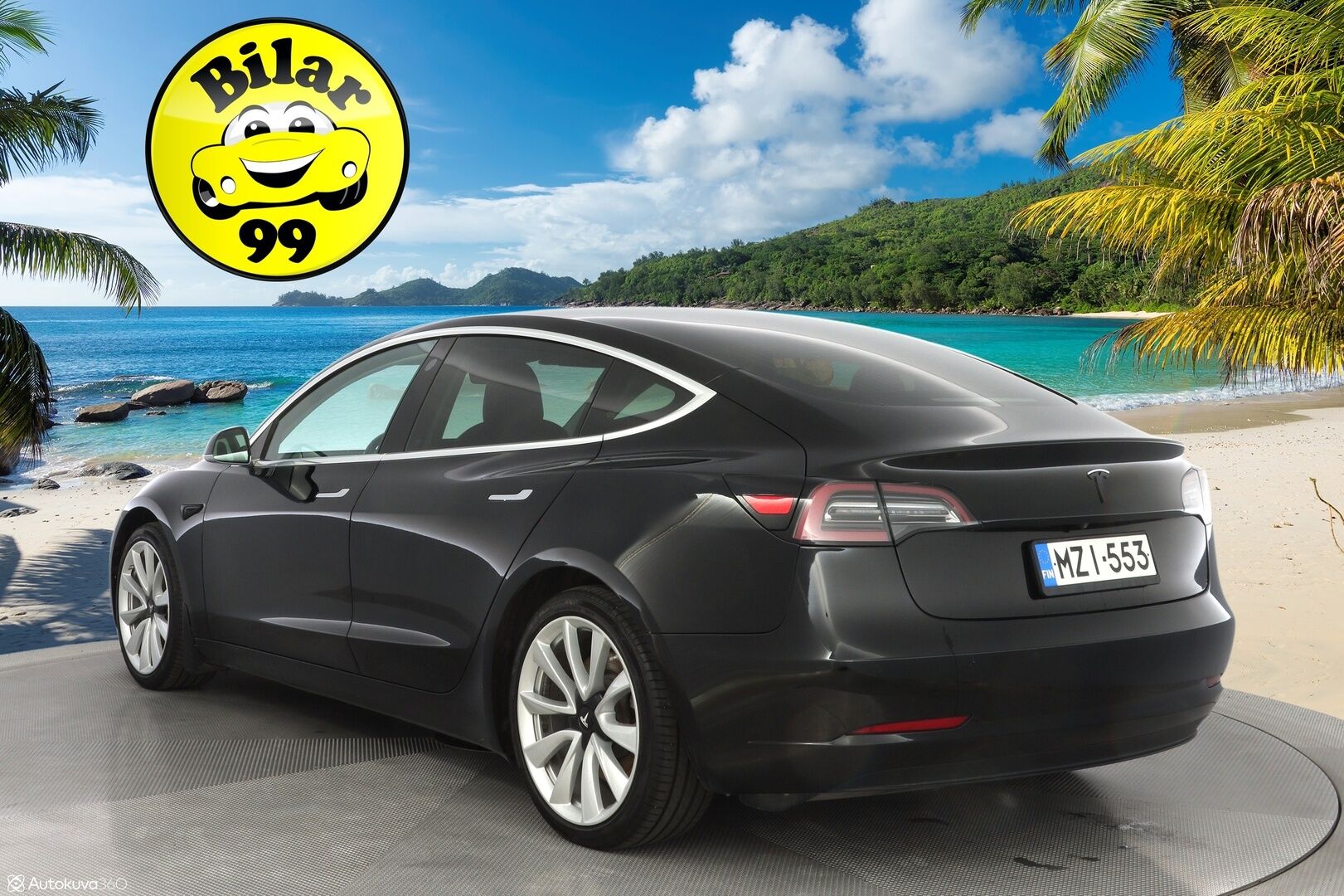 Tesla Model 3 2019 Long-Range Dual Motor AWD *Premium Audio / ACC / Lasikatto / Nahat* - Kahdet vanteet / Katsastus 03/2025 / Longrange / Neliveto