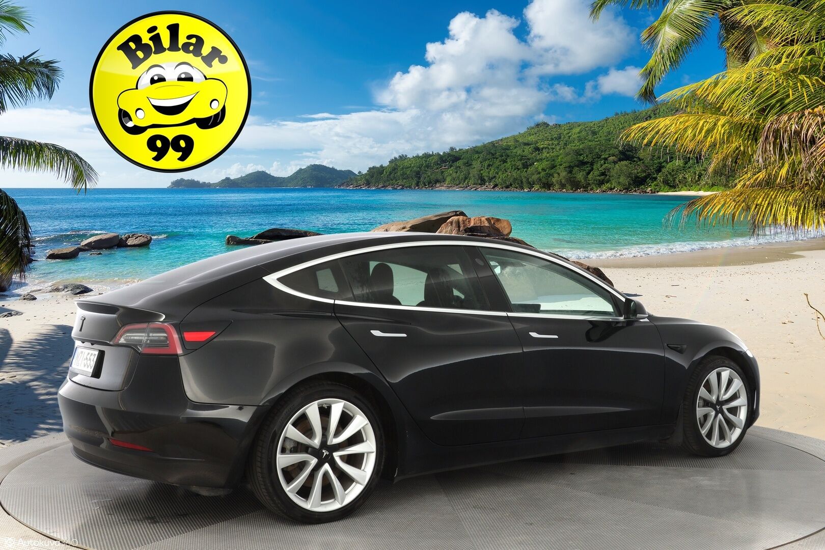Tesla Model 3 2019 Long-Range Dual Motor AWD *Premium Audio / ACC / Lasikatto / Nahat* - Kahdet vanteet / Katsastus 03/2025 / Longrange / Neliveto