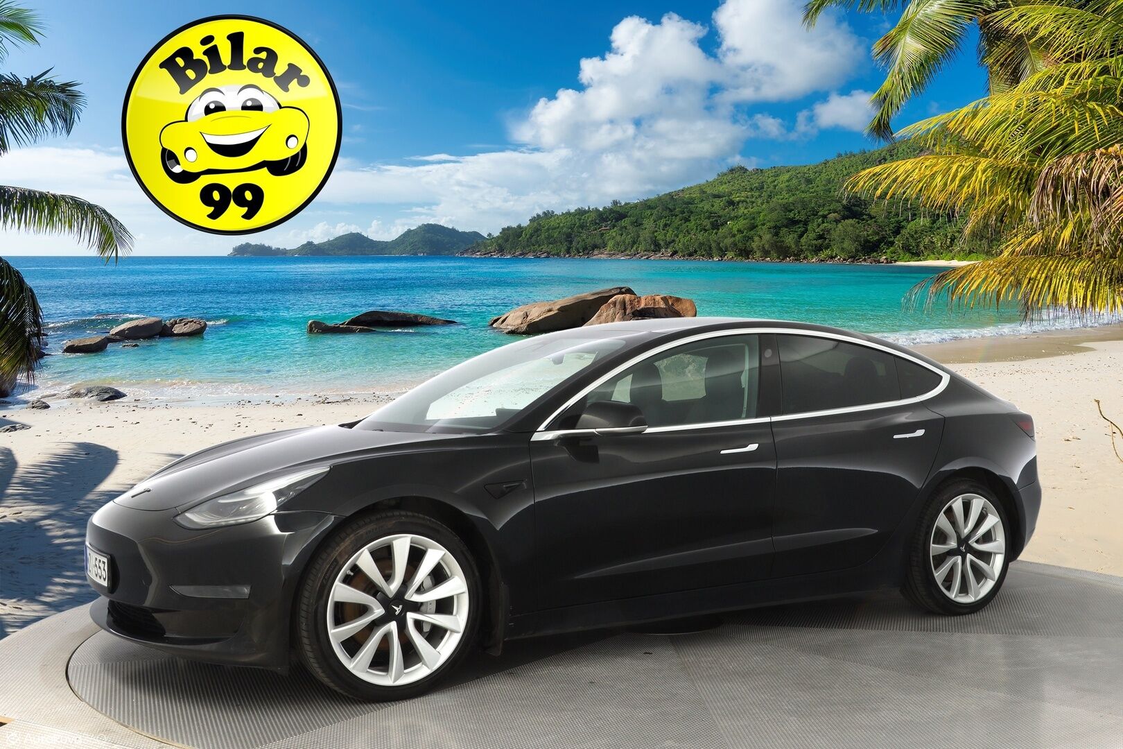 Tesla Model 3 2019 Long-Range Dual Motor AWD *Premium Audio / ACC / Lasikatto / Nahat* - Kahdet vanteet / Katsastus 03/2025 / Longrange / Neliveto