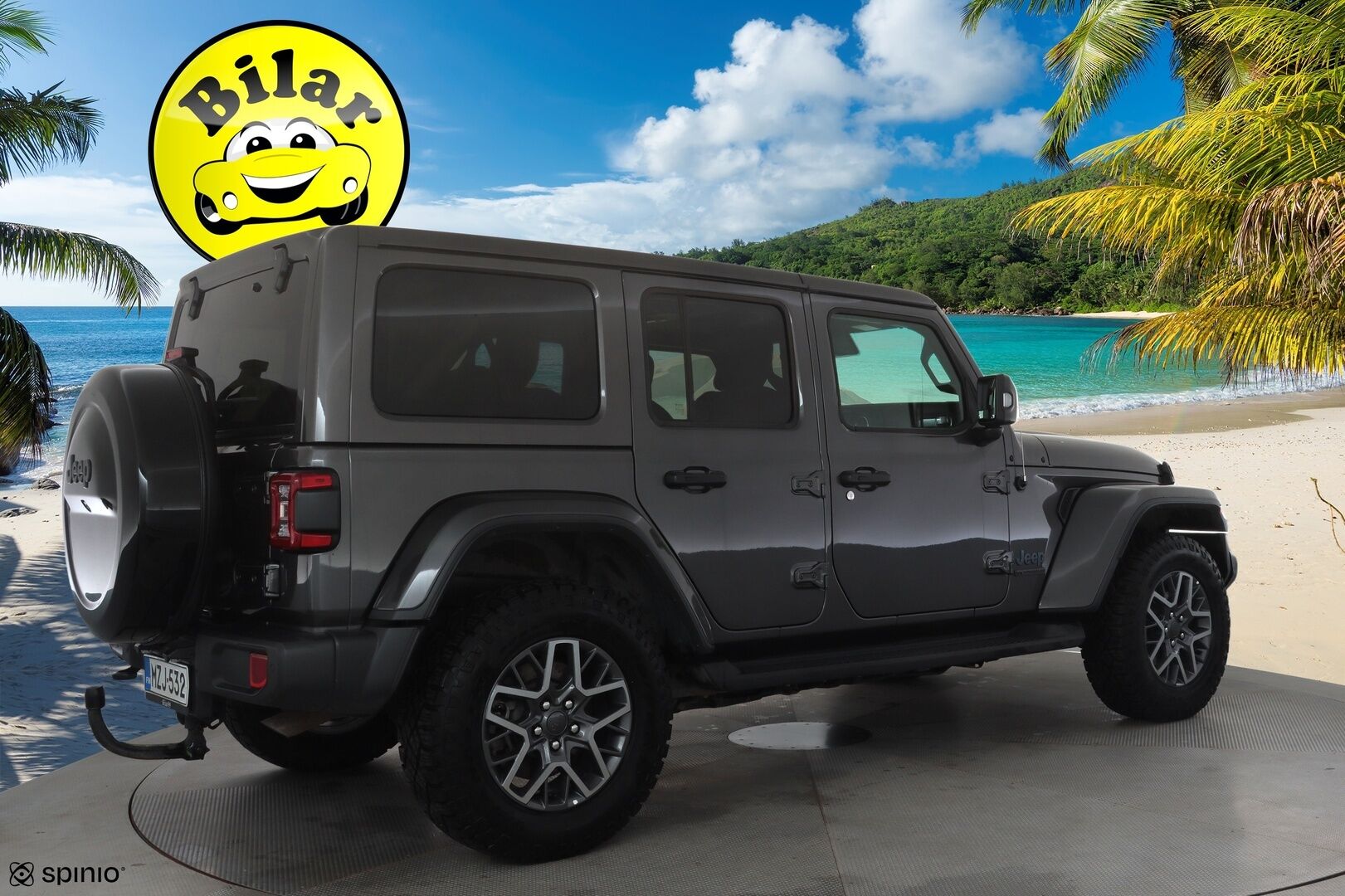 Jeep Wrangler 2021 Sahara 2.0 PHEV AT8 4x4 - | ACC | Koukku | Irroitettava katto | P.Kamera | Nahat | LED | Apple&Android | 1.Om Suomi-auto | Kahdet Renkaat |