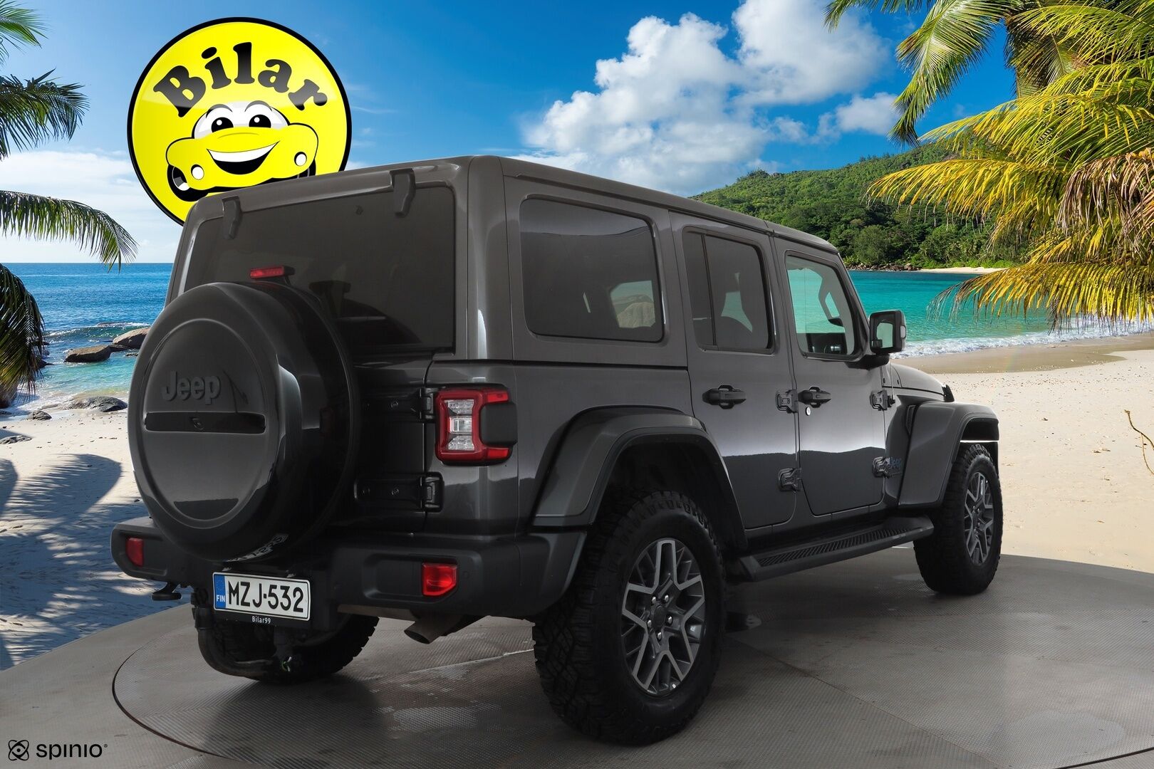 Jeep Wrangler 2021 Sahara 2.0 PHEV AT8 4x4 - | ACC | Koukku | Irroitettava katto | P.Kamera | Nahat | LED | Apple&Android | 1.Om Suomi-auto | Kahdet Renkaat |