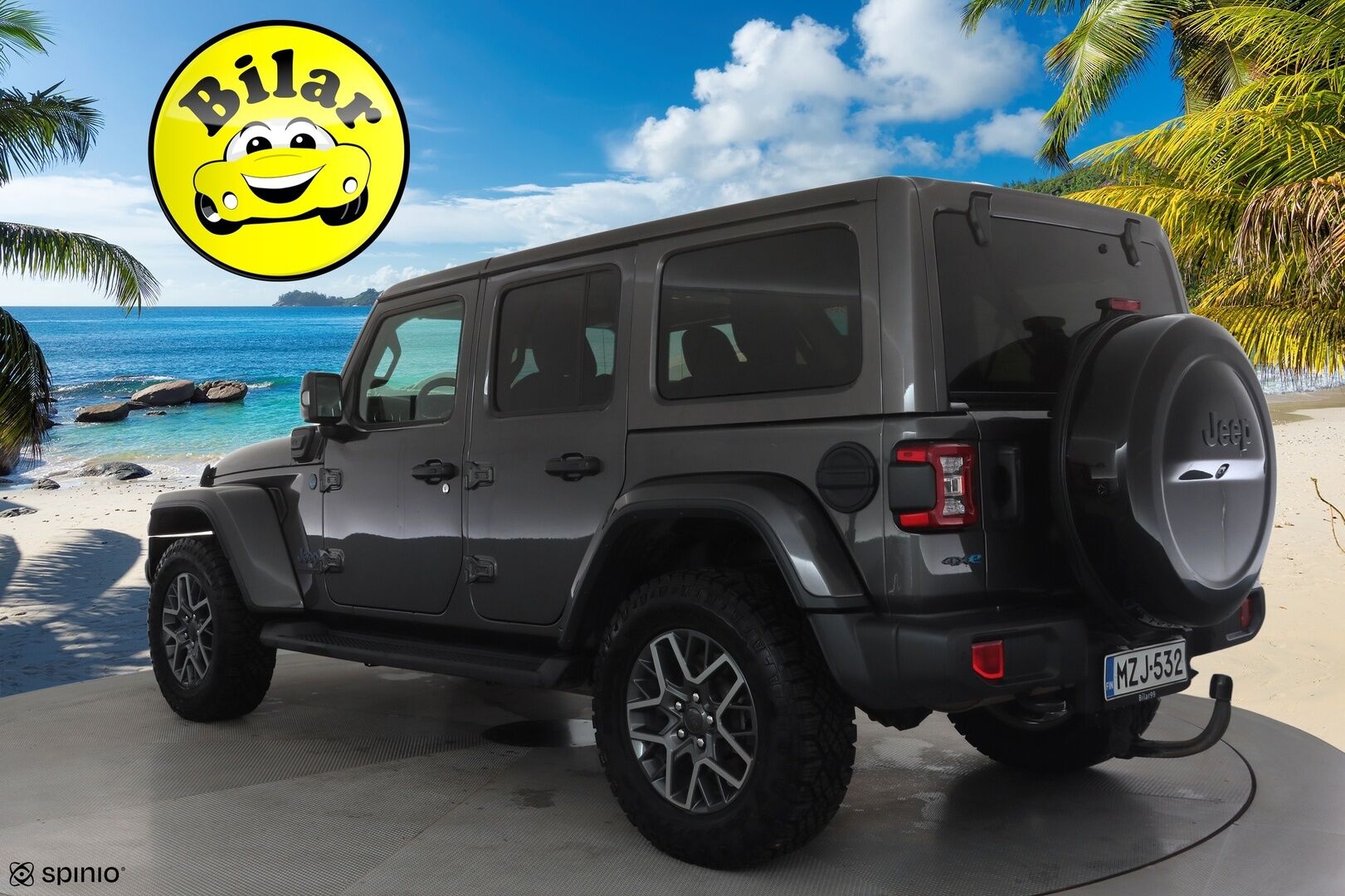 Jeep Wrangler 2021 Sahara 2.0 PHEV AT8 4x4 - | ACC | Koukku | Irroitettava katto | P.Kamera | Nahat | LED | Apple&Android | 1.Om Suomi-auto | Kahdet Renkaat |