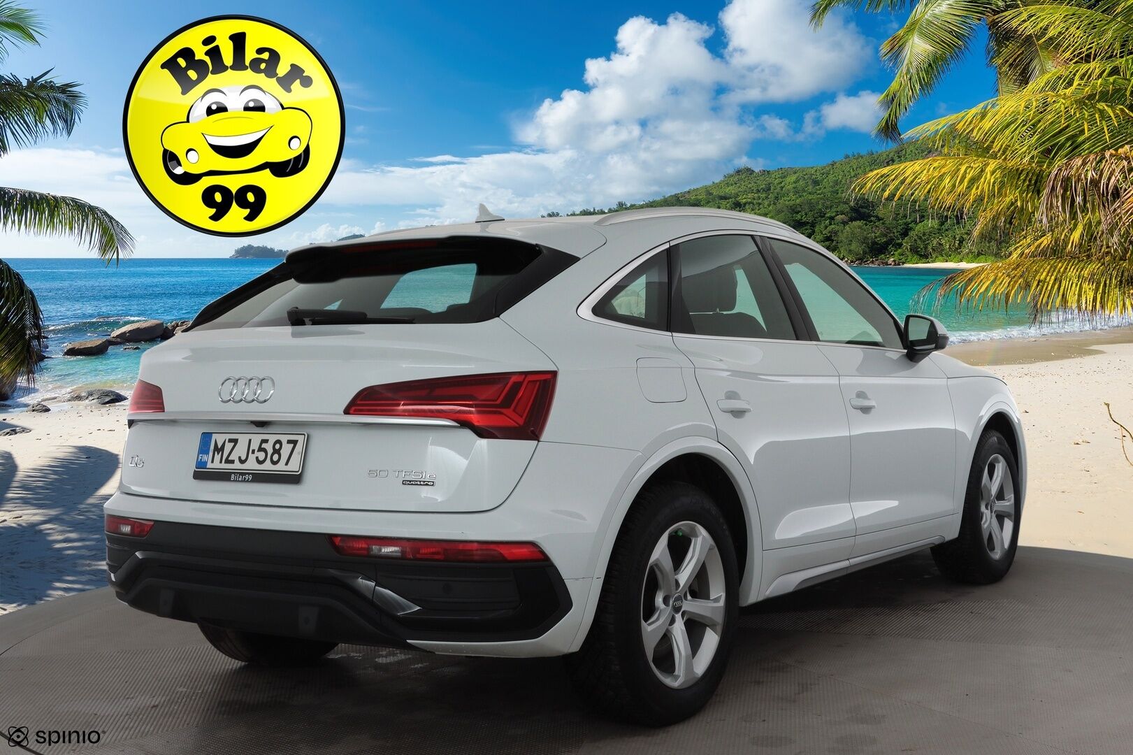 Audi Q5 2021 Q5 Sportback 50 TFSI e S-Line * ACC / Ilma-alusta / P.kamera / LED / Koukku / Sporttipenkit / Digimittaristo * - 1.Om Suomi-auto / Kahdet renkaat aluvanteilla / Merkkihuollettu - Osta nyt, maksa vasta ensi vuonna