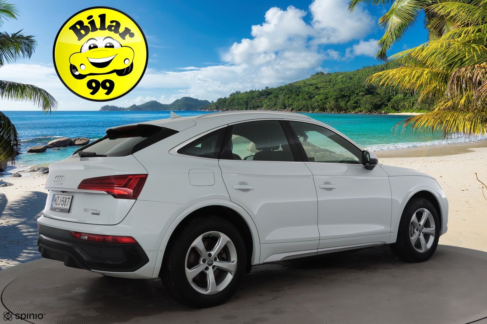 Audi Q5 2021 Q5 Sportback 50 TFSI e S-Line * ACC / Ilma-alusta / P.kamera / LED / Koukku / Sporttipenkit / Digimittaristo * - 1.Om Suomi-auto / Kahdet renkaat aluvanteilla / Merkkihuollettu - Osta nyt, maksa vasta ensi vuonna