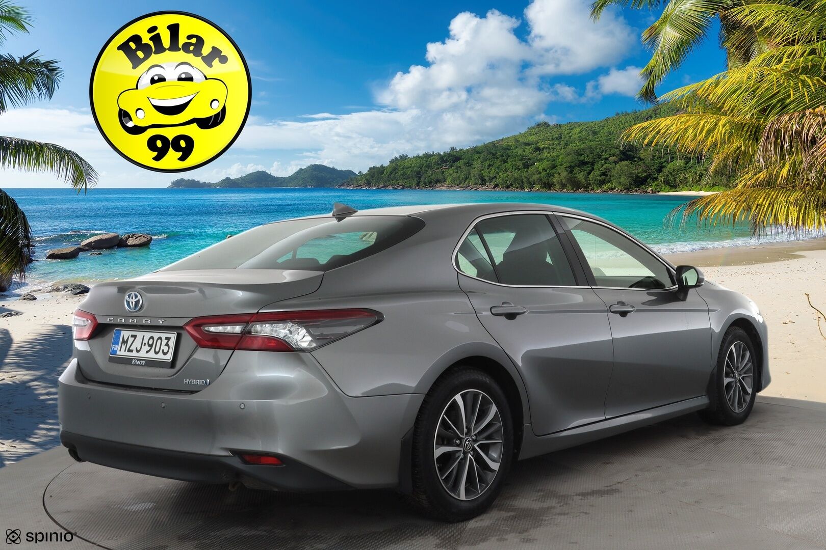 Toyota Camry 2022 2,5 Hybrid Style * ACC / Lohko / P.kamera / Sähköpenkit / Navi / LED / Nahat / Keyless / Ratinlämmitin / Facelift * - Suomi-auto / Kahdet renkaat aluvanteilla / Merkkihuollettu - HULLUT AVAJAISHULINAT KORKOTARJOUS 3,29 %