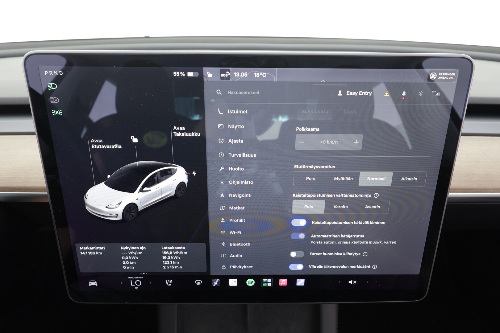 Tesla Model 3 2021 Standard Range Plus - | ILP | Lasikatto | ACC | P.kamera | Matrix-LED | Muistipenkki | Premium Speakers | Navi | Kaistavahti | Keyless | Suomi-auto | 