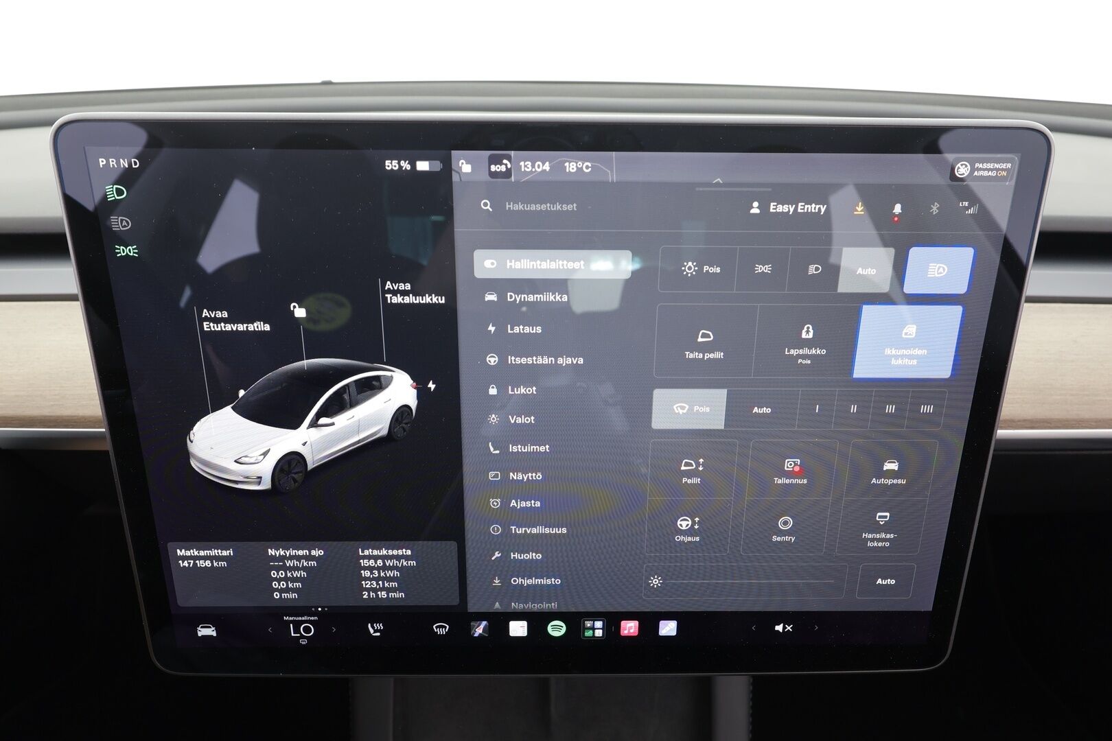 Tesla Model 3 2021 Standard Range Plus - | ILP | Lasikatto | ACC | P.kamera | Matrix-LED | Muistipenkki | Premium Speakers | Navi | Kaistavahti | Keyless | Suomi-auto | 