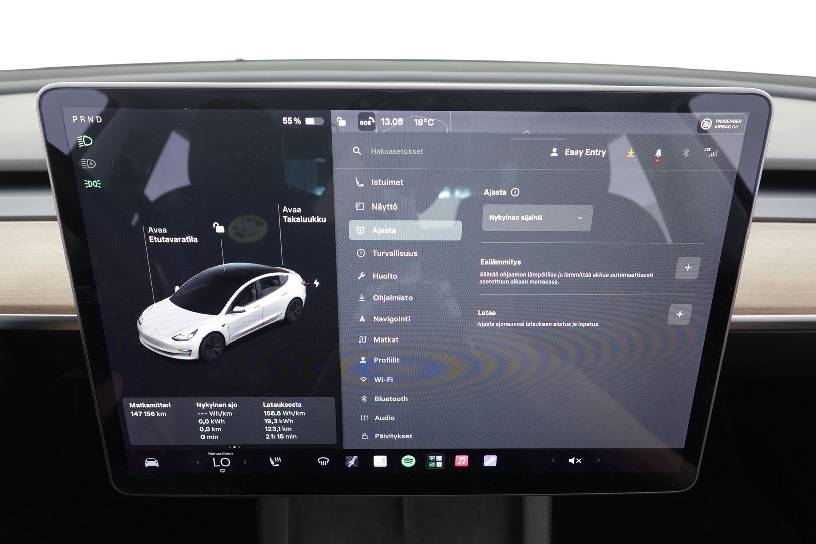 Tesla Model 3 2021 Standard Range Plus - | ILP | Lasikatto | ACC | P.kamera | Matrix-LED | Muistipenkki | Premium Speakers | Navi | Kaistavahti | Keyless | Suomi-auto | 