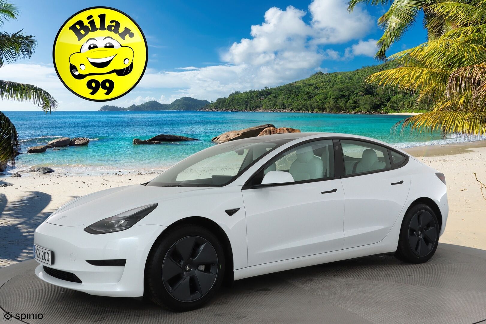 Tesla Model 3 2021 Standard Range Plus **Lasikatto / Lämpöpumppu / Adapt.Vakkari / Matrix-LED / P.kamera / Navi / Kaistavahti / Keyless** - 1-om Suomi-auto / 2x Latauskaapelit / Kahdet Renkaat