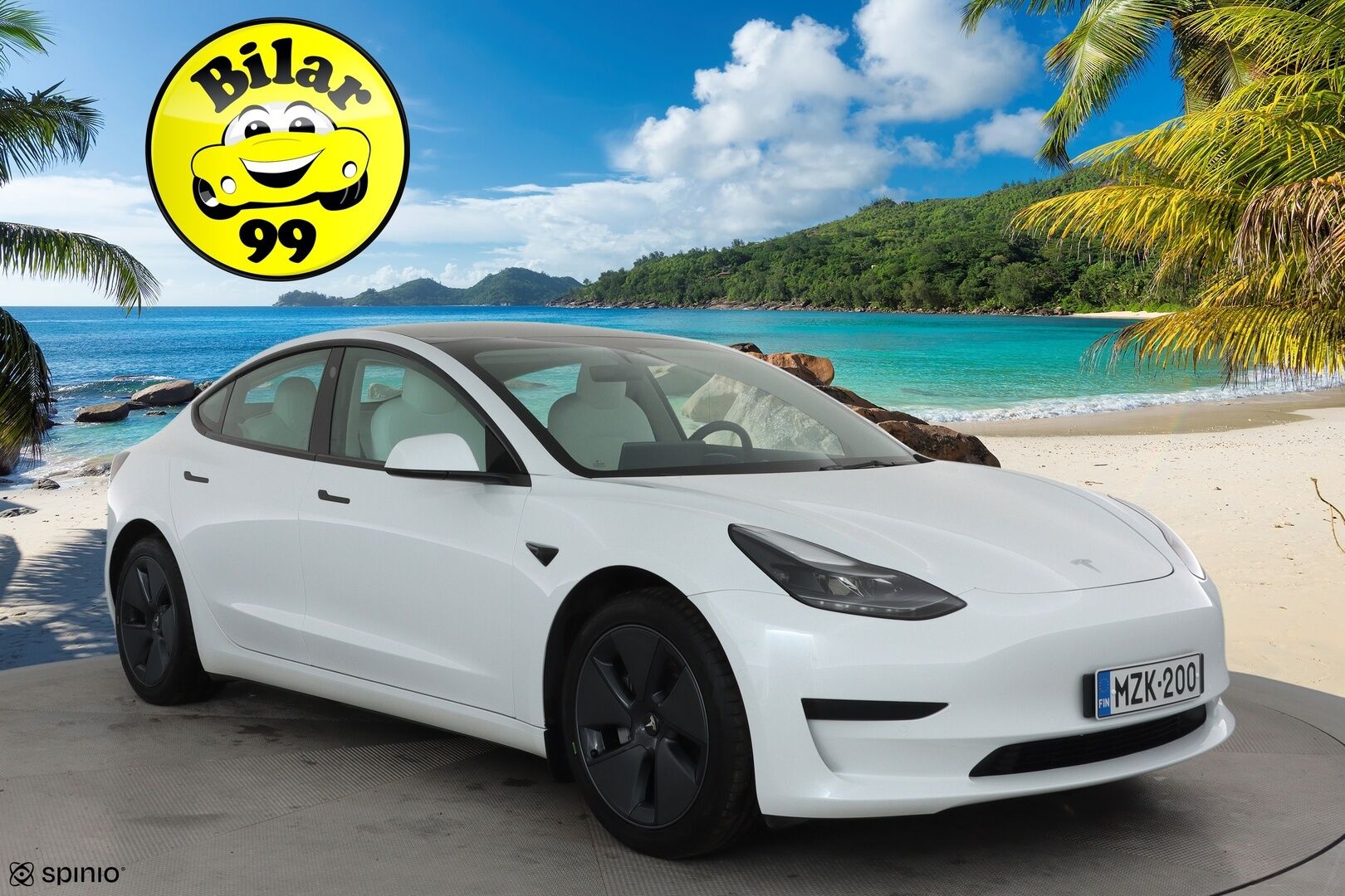 Tesla Model 3 2021 Standard Range Plus **Lasikatto / Lämpöpumppu / Adapt.Vakkari / Matrix-LED / P.kamera / Navi / Kaistavahti / Keyless** - 1-om Suomi-auto / 2x Latauskaapelit / Kahdet Renkaat