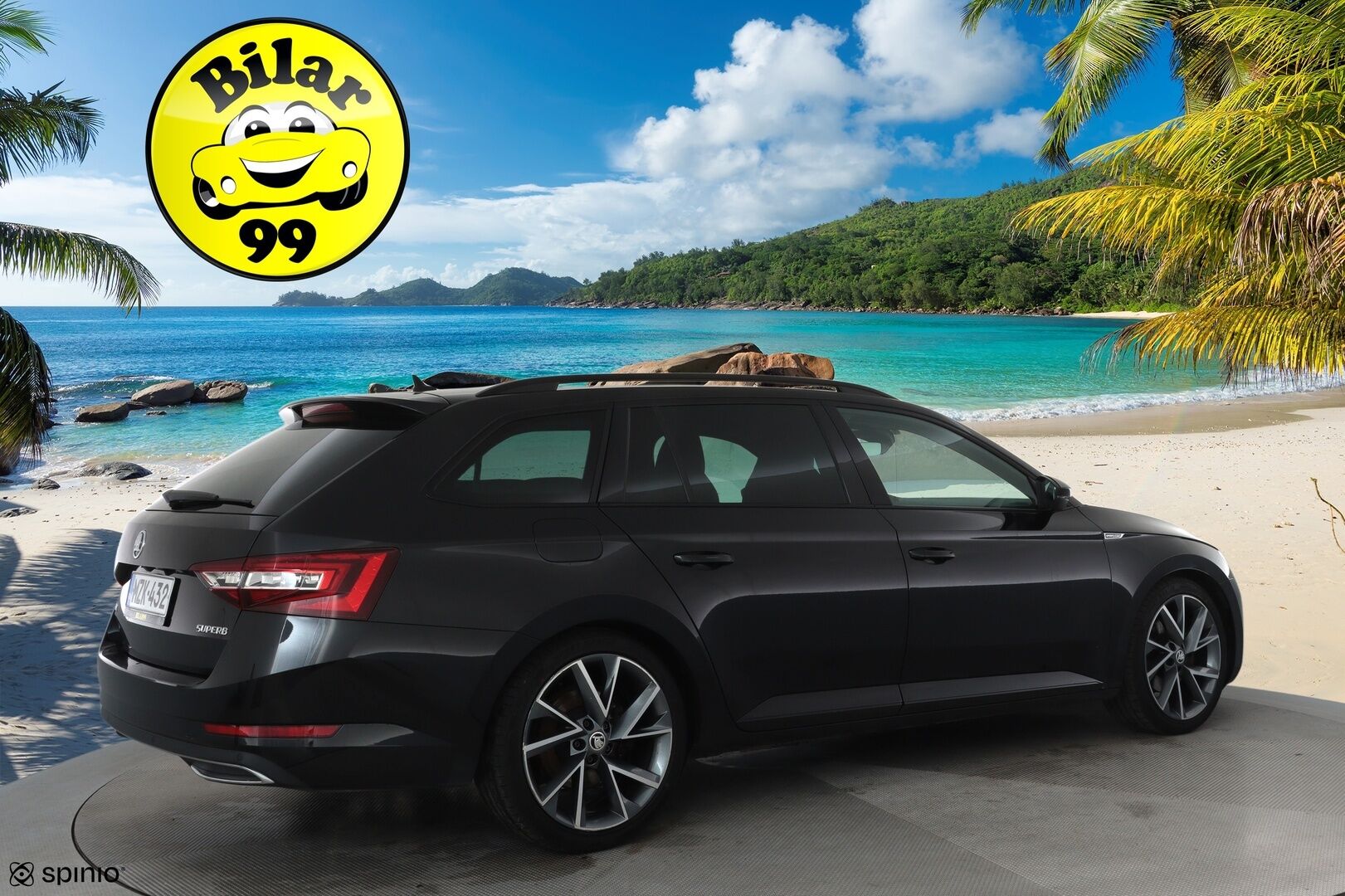 Skoda Superb 2018 1,8 TSI 180hv Sportline DSG Autom. **ACC / P.kamera / Webasto / Navi / Muistipenkki / Sporttipenkit / Koukku / Canton** - Kahdet renkaat aluvanteilla