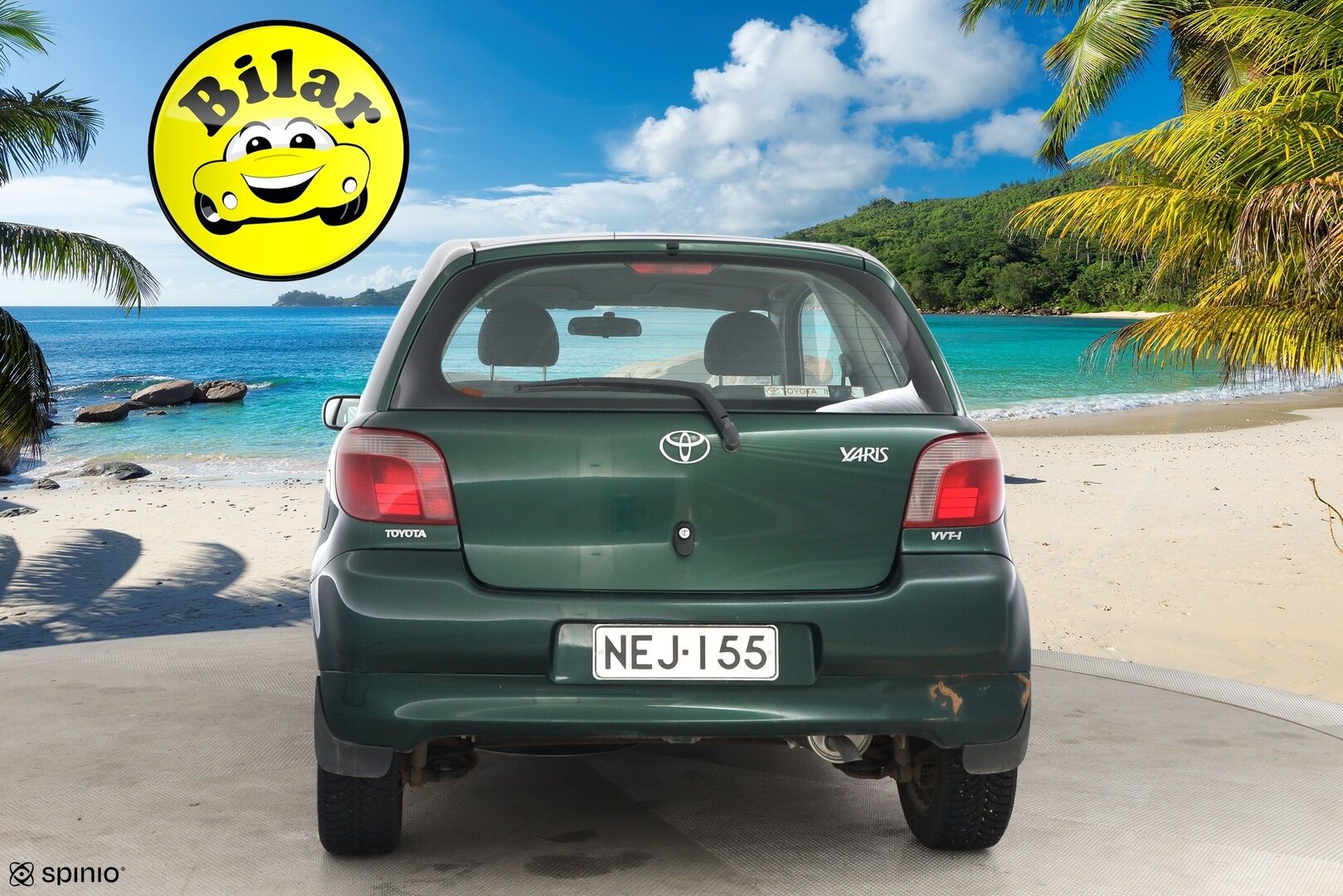 Toyota Yaris 2001 2D YARIS HATCHBACK 1.3-NCP10L-AGMNKW/237 - Myydään huutokaupat.com! | Uudehkot renkaat | Tuore leima | Varma ajokki! 