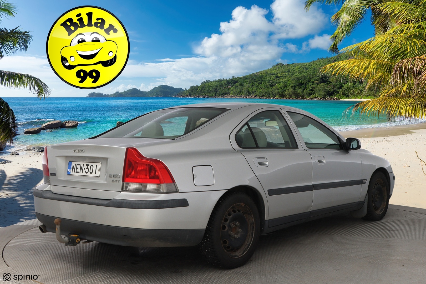 Volvo S60 2001 S60 SEDAN 2.4 TURBO AUTOMATIC *-YritysOutlet - Myydään vain yrityksille* - *Vetokoukku / Vakkari / Nahkasisusta / 2x-renkaat / Katsastus 07/2026!* -YritysOutlet - Myydään vain yrityksille