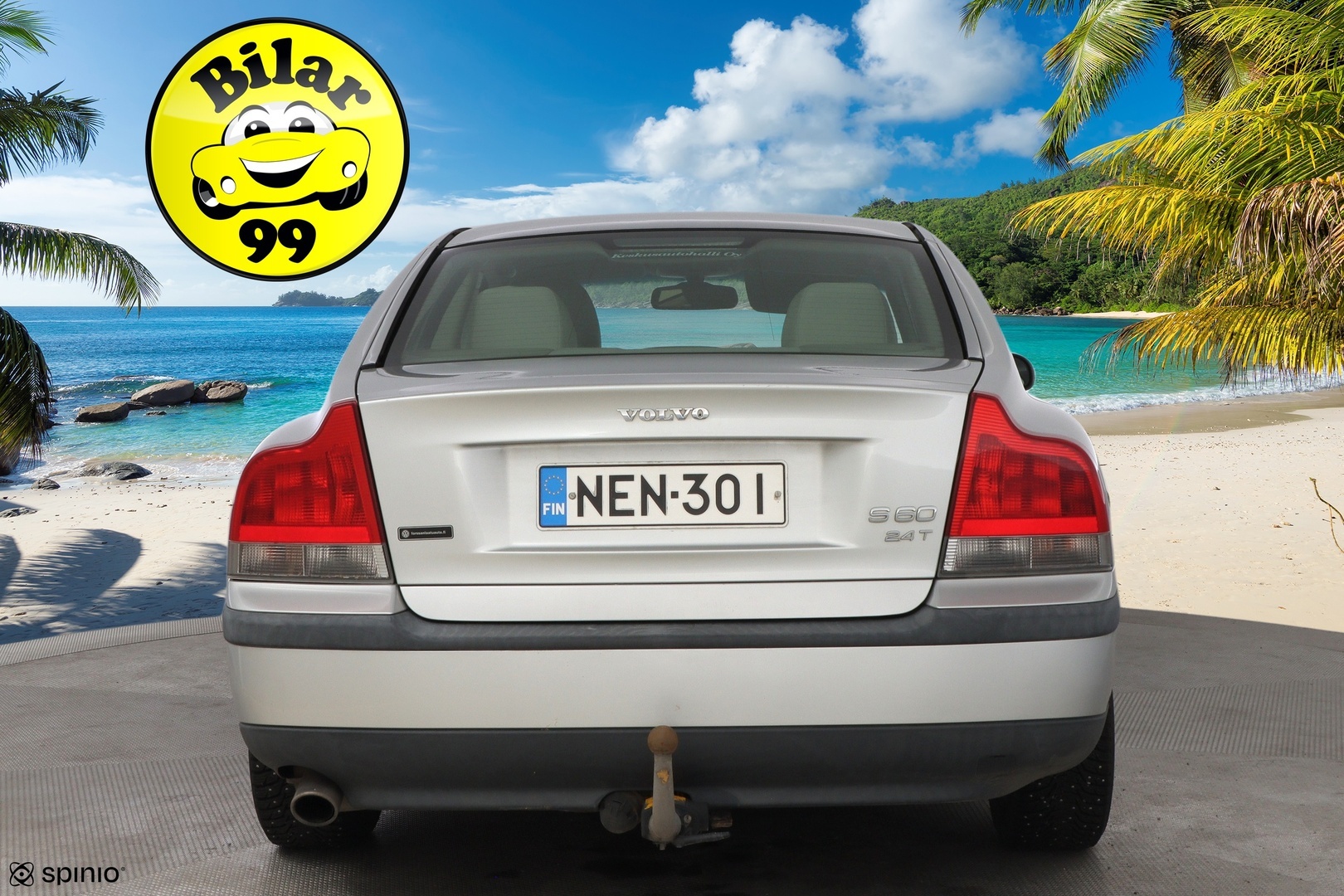 Volvo S60 2001 S60 SEDAN 2.4 TURBO AUTOMATIC *-YritysOutlet - Myydään vain yrityksille* - *Vetokoukku / Vakkari / Nahkasisusta / 2x-renkaat / Katsastus 07/2026!* -YritysOutlet - Myydään vain yrityksille