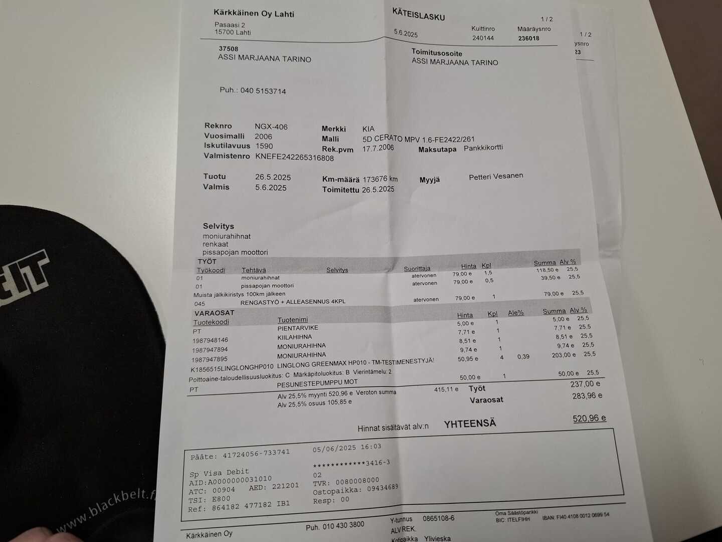 Kia Cerato 2006 *YritysOutlet - Myydään vain yrityksille* - *YritysOutlet - Myydään vain yrityksille* Sähköikkunat / Ilmastointi / Lohko sisä *