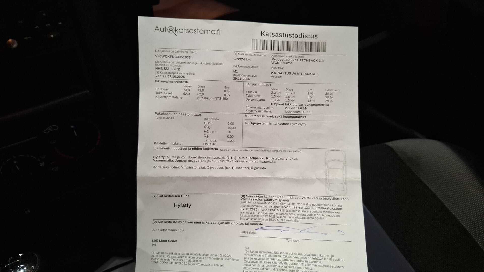 Peugeot 207 2007 - YritysOutlet - Myydään vain yrityksille - *Ilmastointi / Huoltokirja / Lohko+sisähaara / Fiksu kauppakassi!*
