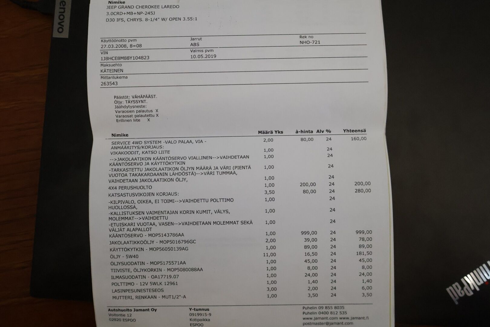 Jeep Grand Cherokee 2008 3,0 CRD A5 QT LAREDO *Myydään huutokaupat.com-sivustolla / Suomiauto / Kattavasti korjattu / Vakkari / Lohkolämmitin ** - *Isolla rahalla korjattu ja huollettu! / 3500kg vetomassa! / Kaksilla renkailla!*