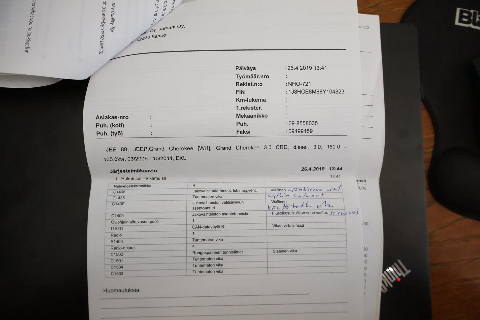 Jeep Grand Cherokee 2008 3,0 CRD A5 QT LAREDO *Myydään huutokaupat.com-sivustolla / Suomiauto / Kattavasti korjattu / Vakkari / Lohkolämmitin ** - *Isolla rahalla korjattu ja huollettu! / 3500kg vetomassa! / Kaksilla renkailla!*