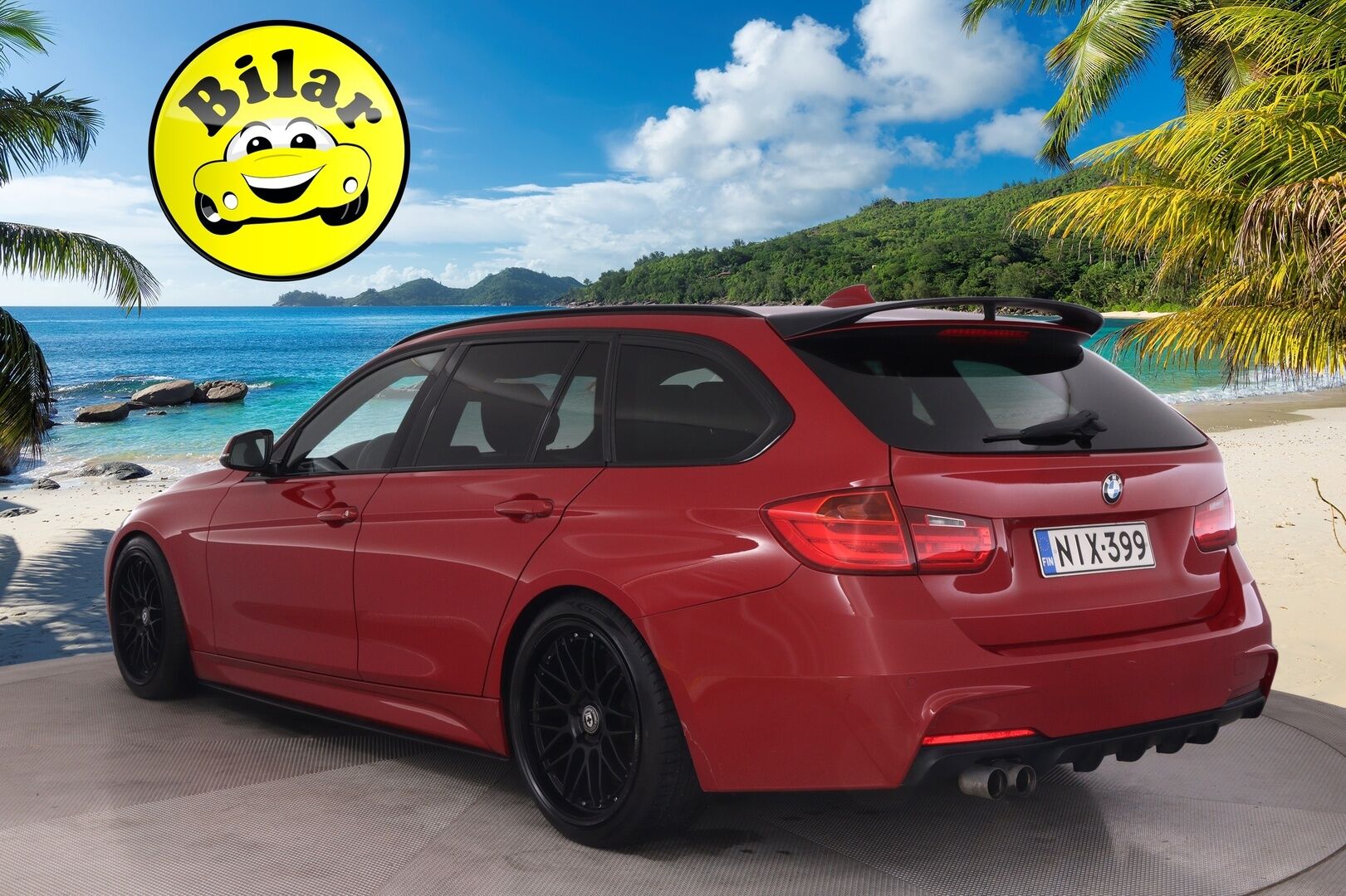 BMW 330 2013 TwinPower Turbo A F31 Touring - M-Sport Look | Melbourne Rot Metallic | M-sport ratti | H&K | Sporttipenkit | Taittuva koukku | 2 Aluvanteet
