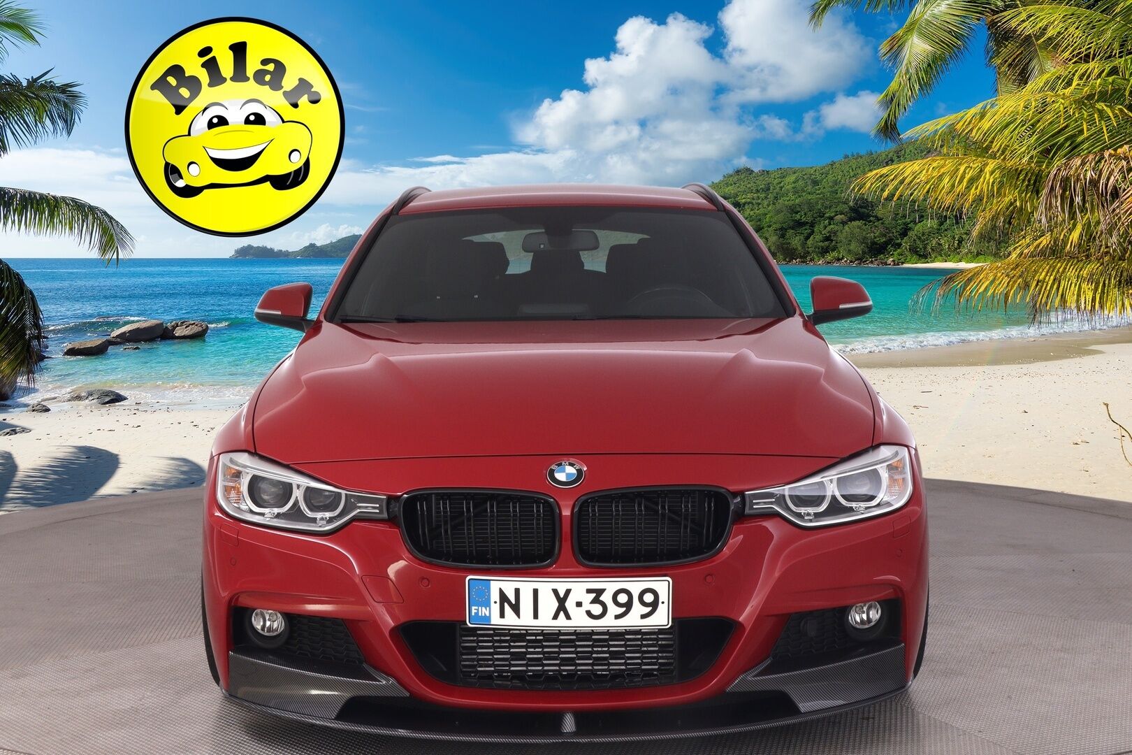 BMW 330 2013 TwinPower Turbo A F31 Touring - M-Sport Look | Melbourne Rot Metallic | M-sport ratti | H&K | Sporttipenkit | Taittuva koukku | 2 Aluvanteet