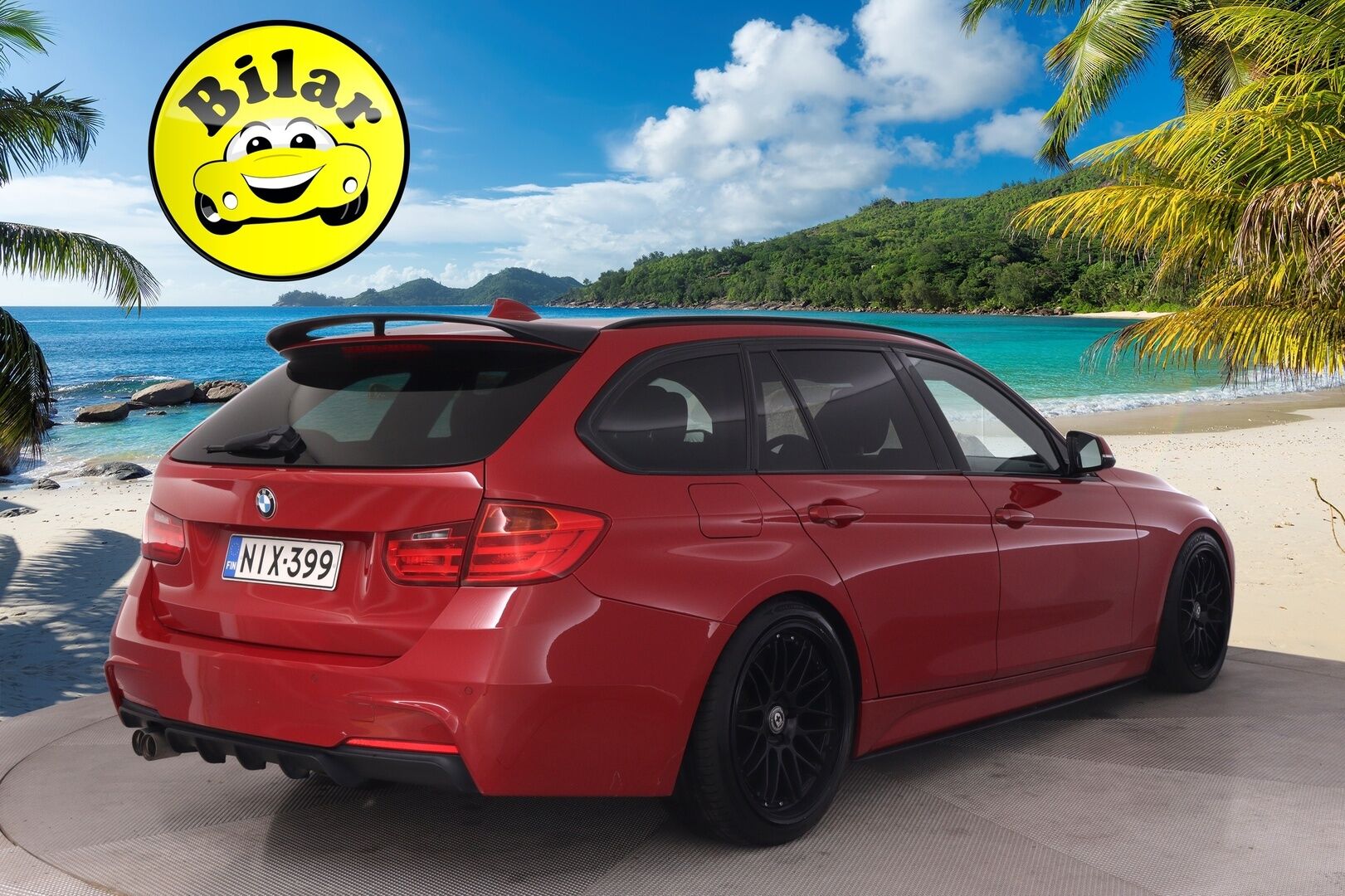 BMW 330 2013 TwinPower Turbo A F31 Touring - M-Sport Look | Melbourne Rot Metallic | M-sport ratti | H&K | Sporttipenkit | Taittuva koukku | 2 Aluvanteet