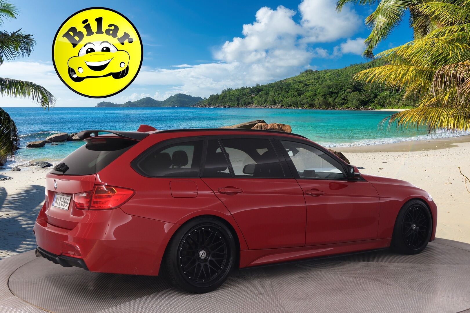 BMW 330 2013 TwinPower Turbo A F31 Touring - M-Sport Look | Melbourne Rot Metallic | M-sport ratti | H&K | Sporttipenkit | Taittuva koukku | 2 Aluvanteet