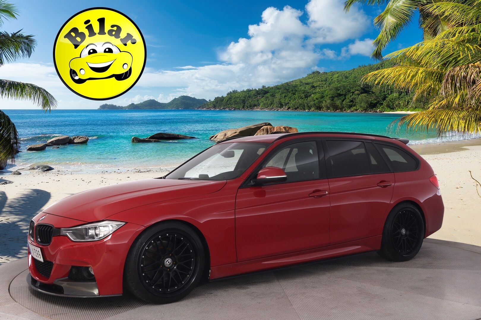 BMW 330 2013 TwinPower Turbo A F31 Touring - M-Sport Look | Melbourne Rot Metallic | M-sport ratti | H&K | Sporttipenkit | Taittuva koukku | 2 Aluvanteet