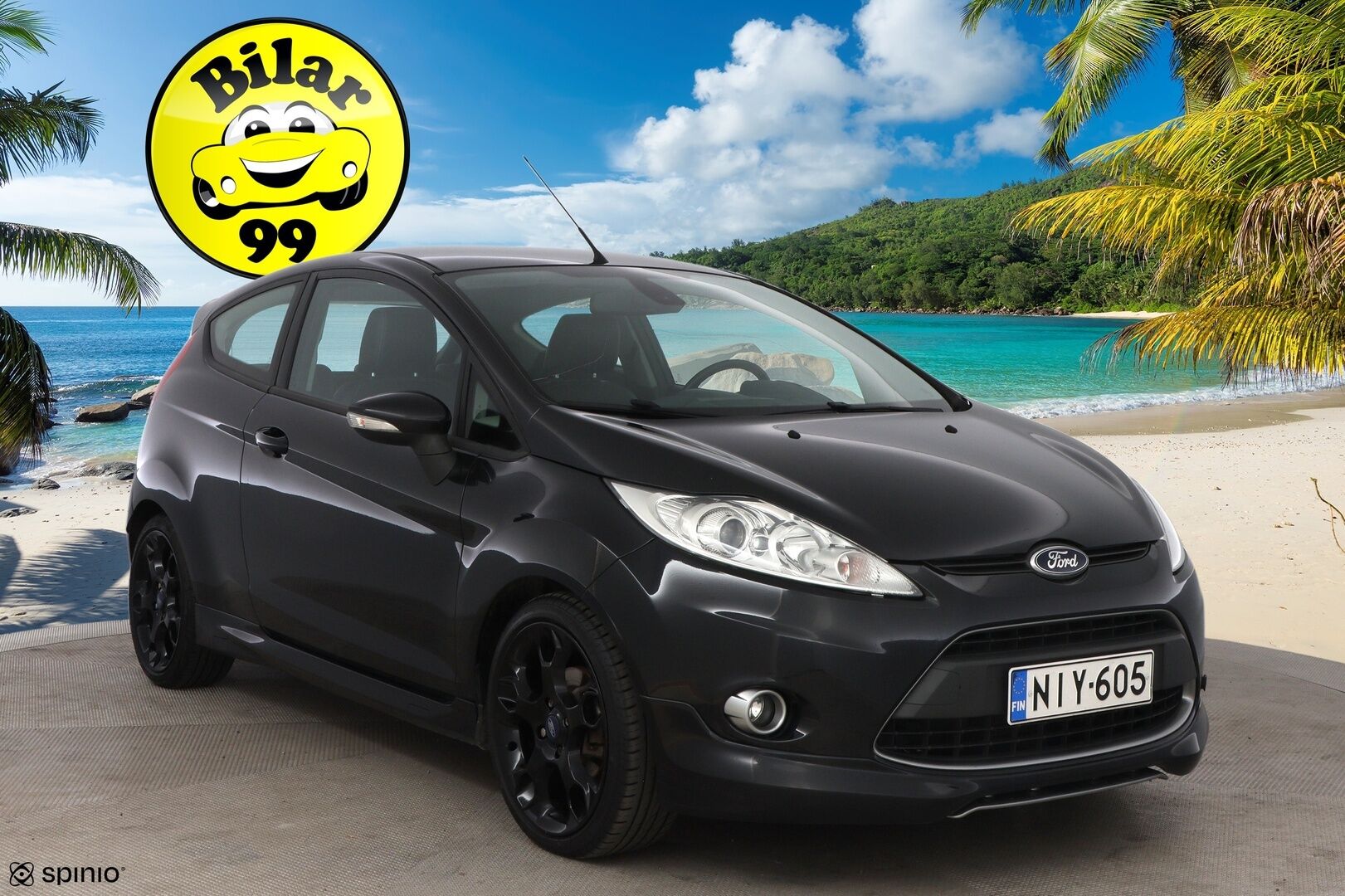 Ford Fiesta 2012 1,6 134 hv Sport Silver M5 3-ovinen - Suomiauto / Vakkari / Nahkasisusta / Lämmitettävä Tuulilasi / Lohko & Sisäpistoke / Jakopää tehty / Kahdet fiksut renkaat!