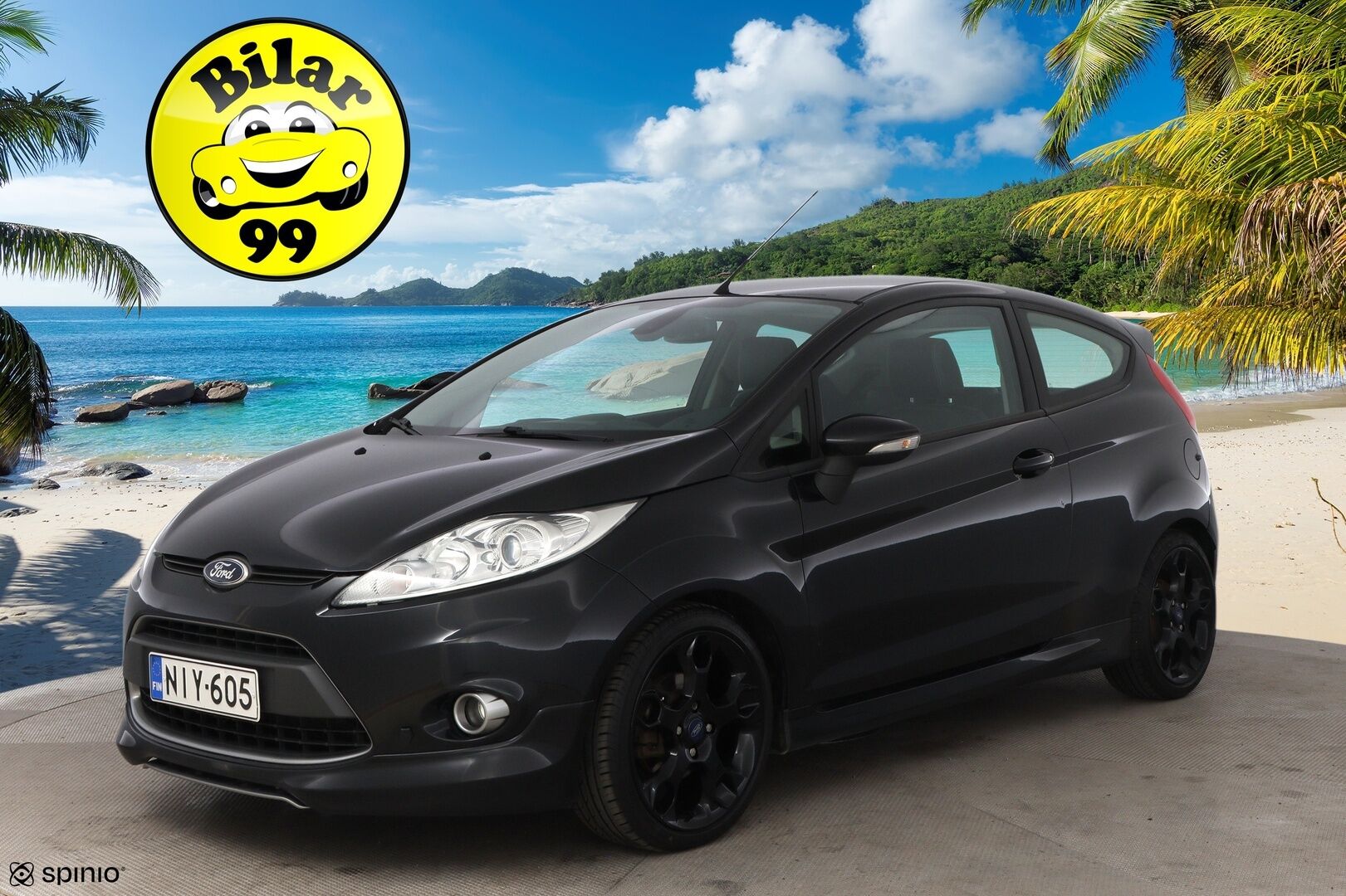 Ford Fiesta 2012 1,6 134 hv Sport Silver M5 3-ovinen - Suomiauto / Vakkari / Nahkasisusta / Lämmitettävä Tuulilasi / Lohko & Sisäpistoke / Jakopää tehty / Kahdet fiksut renkaat!
