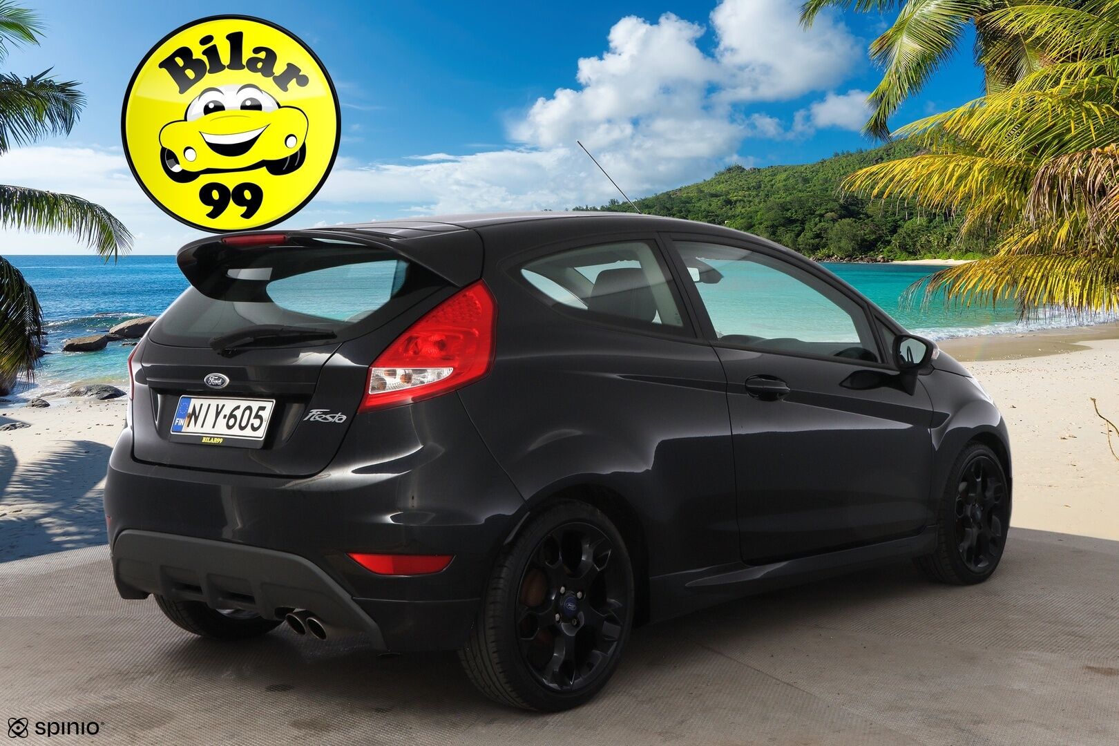 Ford Fiesta 2012 1,6 134 hv Sport Silver M5 3-ovinen - Suomiauto / Vakkari / Nahkasisusta / Lämmitettävä Tuulilasi / Lohko & Sisäpistoke / Jakopää tehty / Kahdet fiksut renkaat!