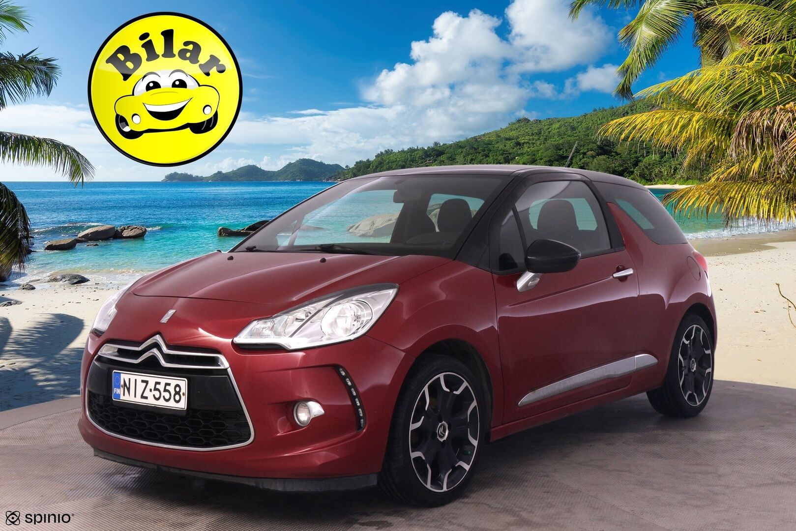 Citroen DS3 2013 VTi 120 So Chic -*Myydään huutokaupat.com* - | Suomi-auto | Vakkari | Lohko | 2x hyvät renkaat |