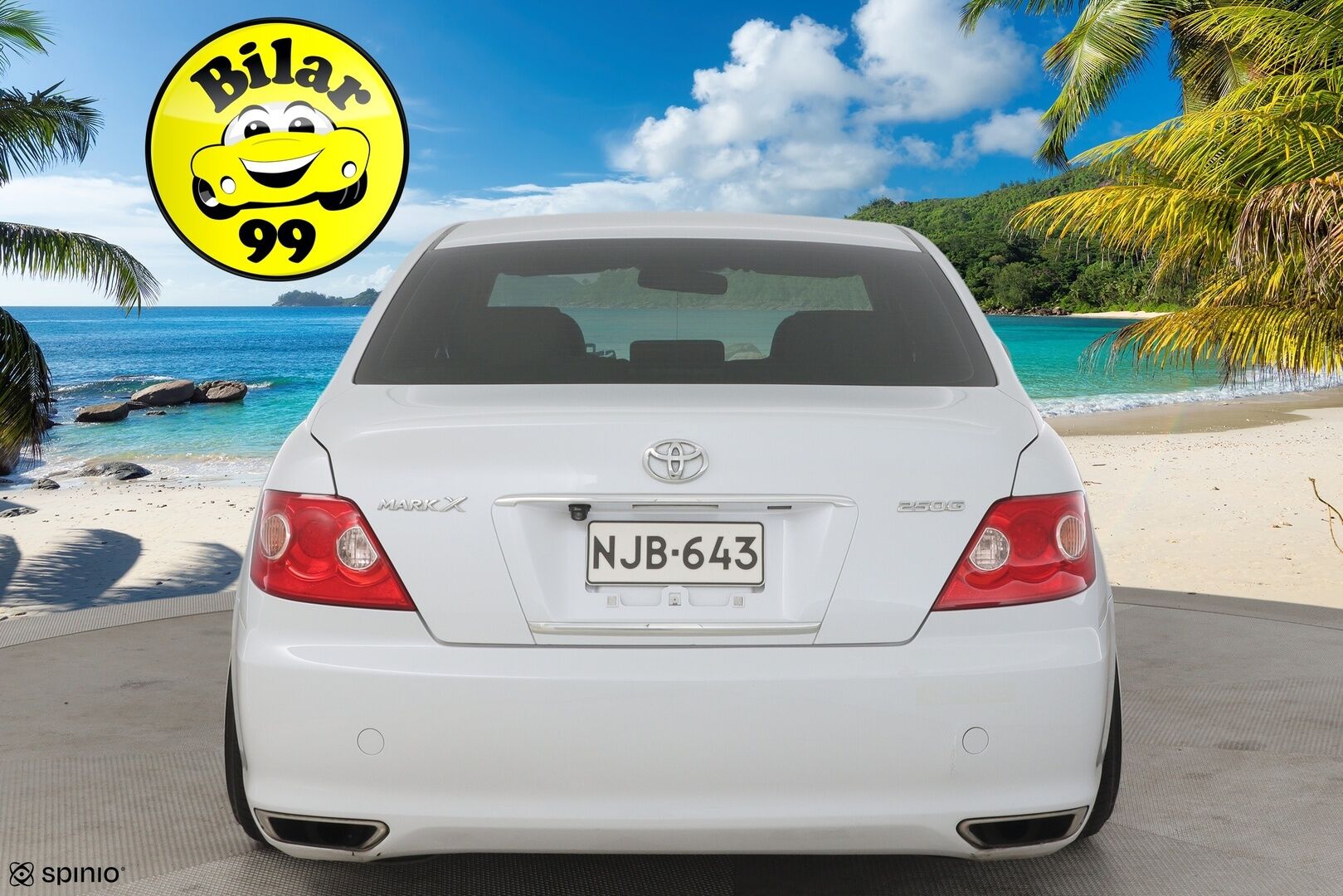 Toyota MARK X 2006 Sedan (AA) 4ov 2499cm3 **Harvinainen / Tyylikäs / Sähkösäätöiset penkit.** - Kahdet renkaat vanteineen (kesä) / Säädettävä alusta / Takaveto