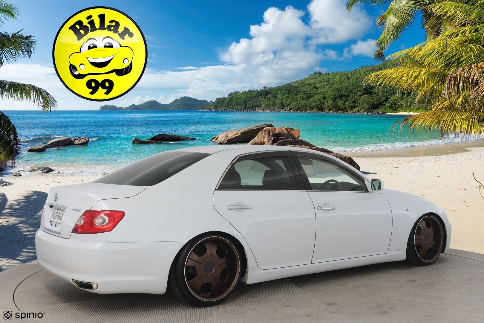 Toyota MARK X 2006 Sedan (AA) 4ov 2499cm3 **Harvinainen / Tyylikäs / Sähkösäätöiset penkit.** - Kahdet renkaat vanteineen (kesä) / Säädettävä alusta / Takaveto