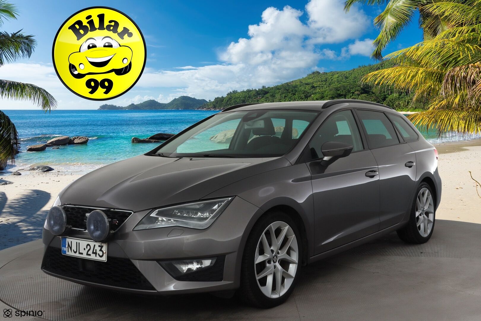 Seat Leon ST 2014 1,8 TSI 180 FR DSG * Suomi-auto / ACC / LED / Webasto / Koukku / Puolinahat * - Kahdet renkaat aluvanteilla - HULLU BLACKWEEK KORKOTARJOUS 2,49%