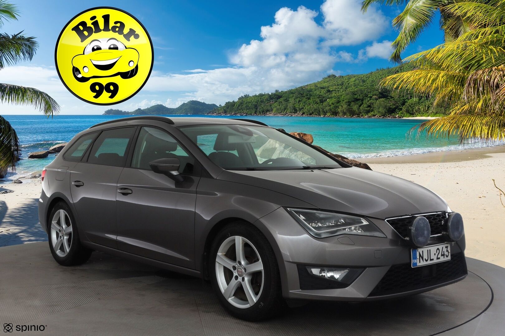 Seat Leon ST 2014 1,8 TSI 180 FR DSG * Suomi-auto / ACC / LED / Webasto / Koukku / Puolinahat * - Kahdet renkaat aluvanteilla - HULLU BLACKWEEK KORKOTARJOUS 2,49%