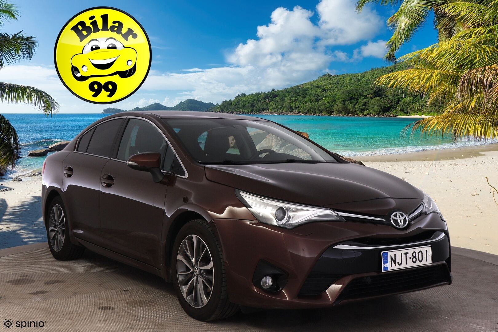 Toyota Avensis 2016 1,8 Valvematic Active Sedan *Nahat / P.kamera / Led / Keyless / Suomi-auto / Navi / Lohko.S.Pistoke* - Todella upean värinen! / Harvinaiset varusteet! 