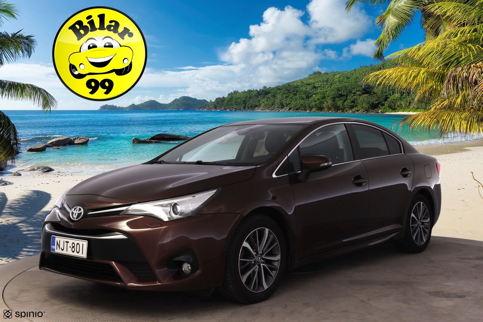 Toyota Avensis 2016 1,8 Valvematic Active Sedan *Nahat / P.kamera / Led / Keyless / Suomi-auto / Navi / Lohko.S.Pistoke* - Todella upean värinen! / Harvinaiset varusteet! 