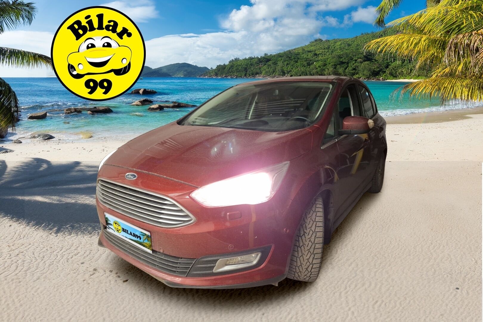 Ford C-Max 2015 Compact 1,0 EcoBoost 125 hv start/stop M6 Titanium * Läm.ratti / Läm.lasi / Kokku / Lohko / Keyless / Sähkökontti * - * Kovat varusteet / Jakopää tehty! / 2-.om Suomi-auto / Facelift *