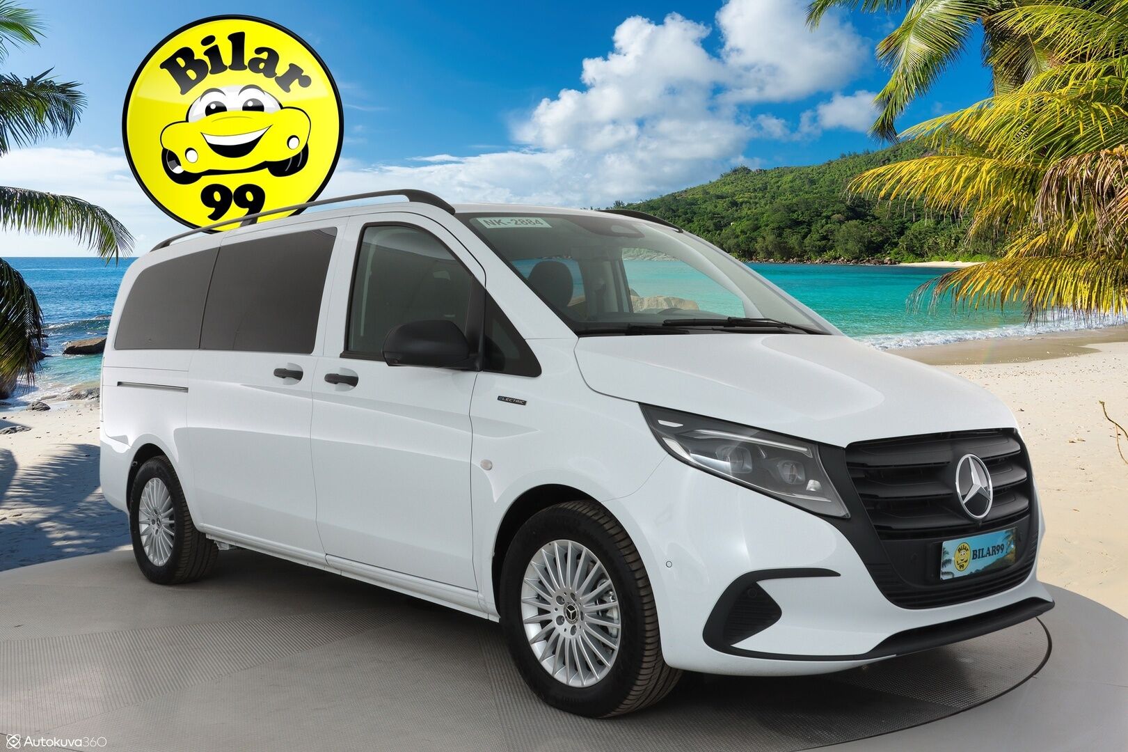 MERCEDES-BENZ VITO 2024 eVito 129 Tourer Pro 8-Paikkainen - 2,99 % KORKOTARJOUS TÄHÄN AUTOON - 8-Paikkainen / ALV / Distronic+ / 360-Kamera / Adapt.LED / Comand Navi / Ratinlämmitys / Facelift / Lisälämmitin / Upea yksilö!