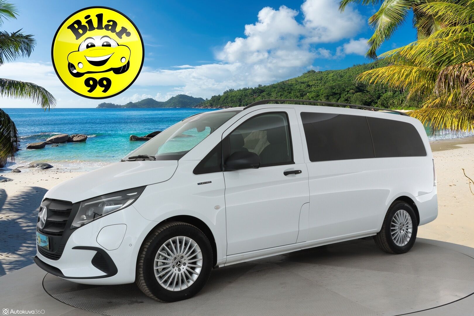 MERCEDES-BENZ VITO 2024 eVito 129 Tourer Pro 8-Paikkainen - 2,99 % KORKOTARJOUS TÄHÄN AUTOON - 8-Paikkainen / ALV / Distronic+ / 360-Kamera / Adapt.LED / Comand Navi / Ratinlämmitys / Facelift / Lisälämmitin / Upea yksilö!
