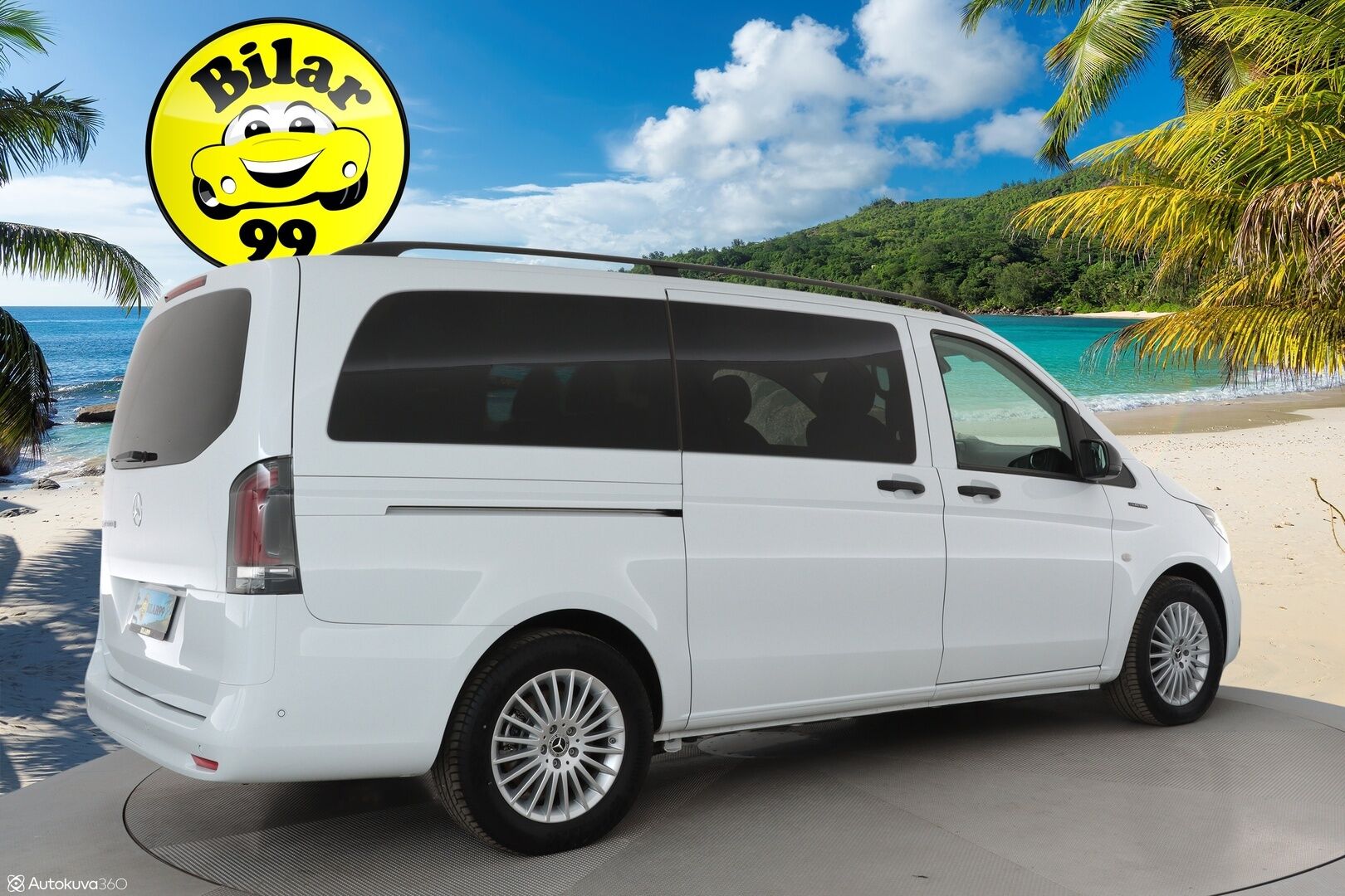 MERCEDES-BENZ VITO 2024 eVito 129 Tourer Pro 8-Paikkainen - 2,99 % KORKOTARJOUS TÄHÄN AUTOON - 8-Paikkainen / ALV / Distronic+ / 360-Kamera / Adapt.LED / Comand Navi / Ratinlämmitys / Facelift / Lisälämmitin / Upea yksilö!