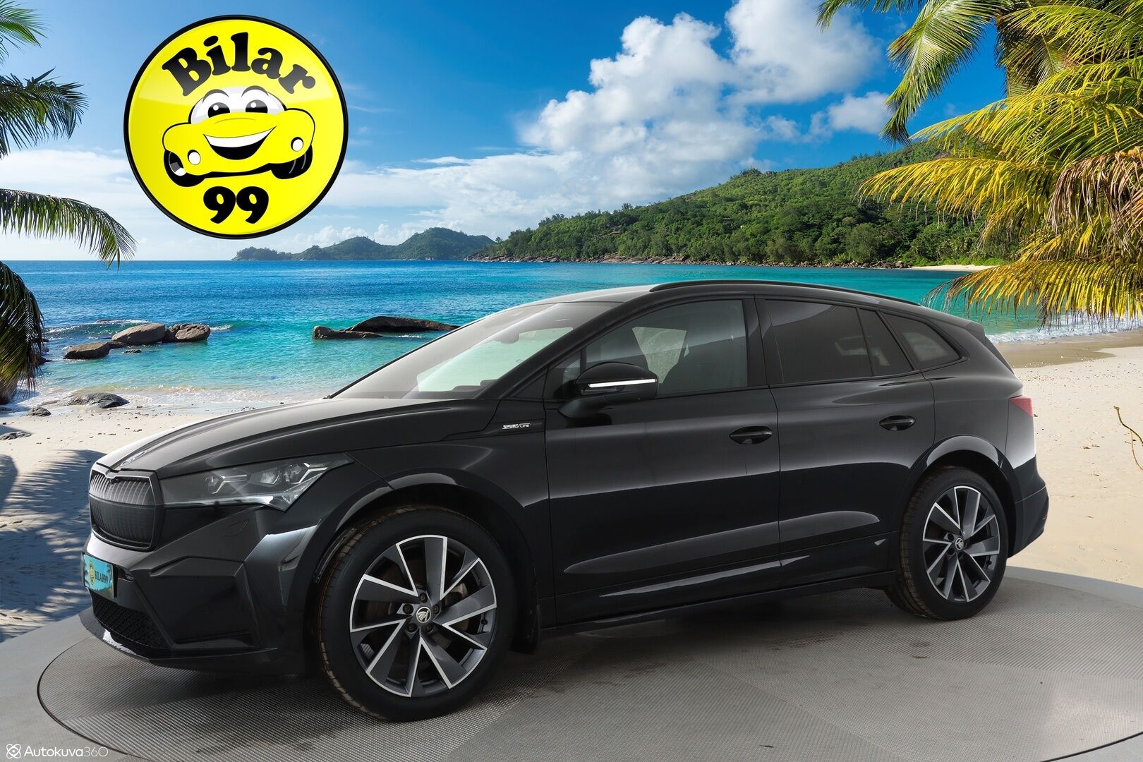 SKODA ENYAQ 2022 IV80X Sportline **HUD / Lämpöpumppu / Muistipenkki / 360° kamera / Adapt.Vakkari / Matrix-LED / Navi / Kaistavahti** - 3,99 % KORKOTARJOUS TÄHÄN AUTOON - KeylessGO / 2x Renkaat / Akku kuntotarkistettu