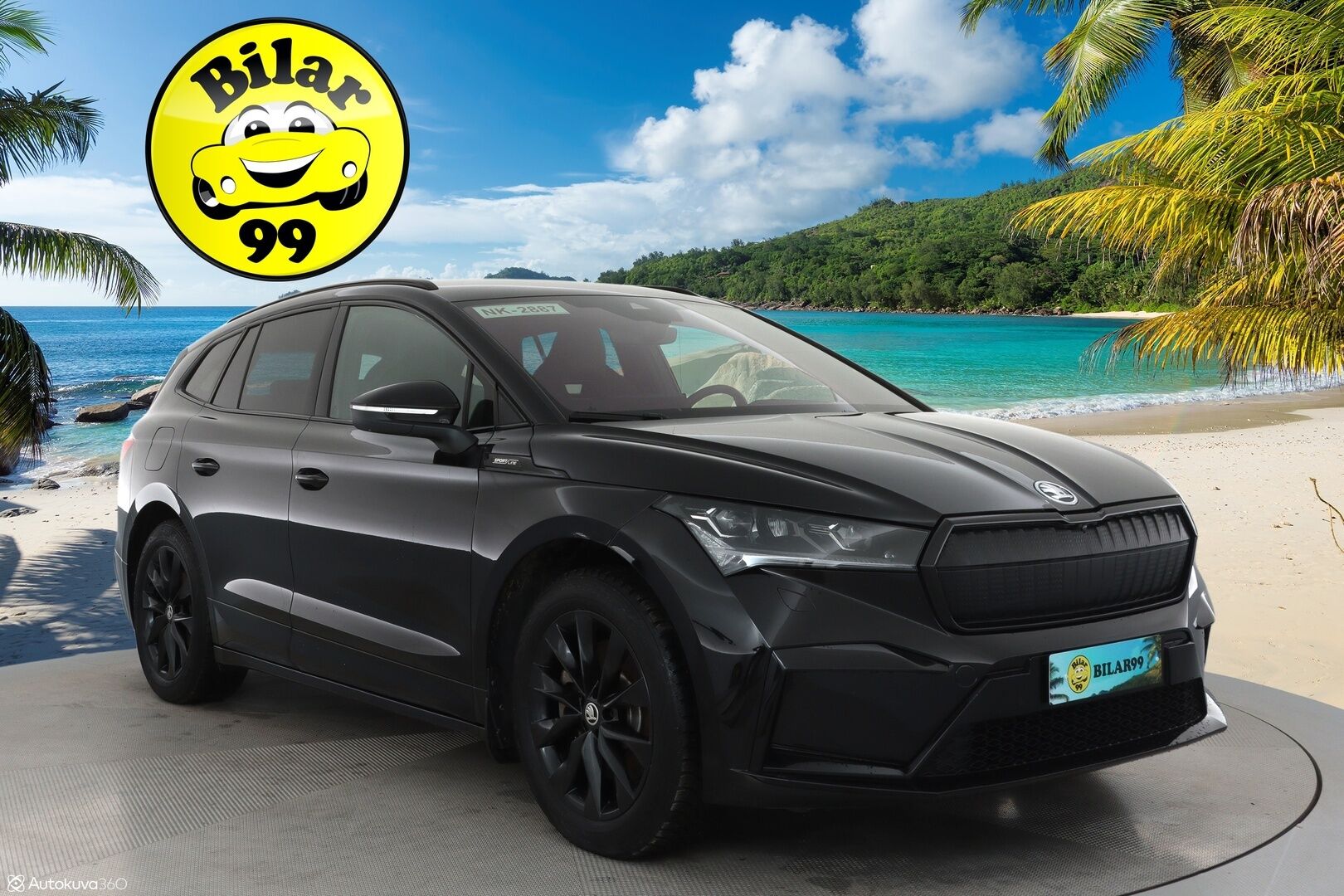 SKODA ENYAQ 2022 IV80X Sportline **HUD / Lämpöpumppu / Muistipenkki / 360° kamera / Adapt.Vakkari / Matrix-LED / Navi / Kaistavahti** - 3,99 % KORKOTARJOUS TÄHÄN AUTOON - KeylessGO / 2x Renkaat / Akku kuntotarkistettu