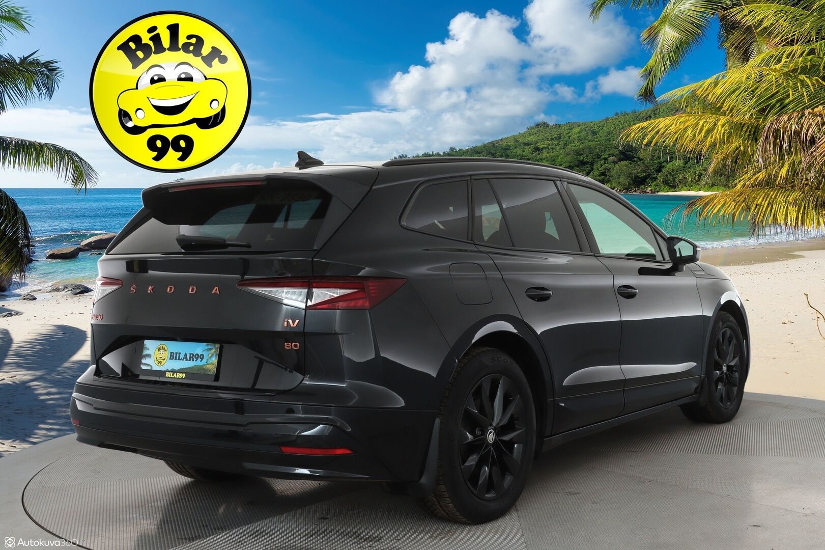 SKODA ENYAQ 2022 80x Founders Edition 1317/1895 iV**Hierovat Muistipenkit / HUD / 360° Kamera / Lämpöpumppu / Koukku / Adapt.Vakkari / Matrix-LED** - 3,99 % KORKOTARJOUS TÄHÄN AUTOON - Digimittaristo / Navi / Kaistavahti / KeylessGO / 2x Renkaat