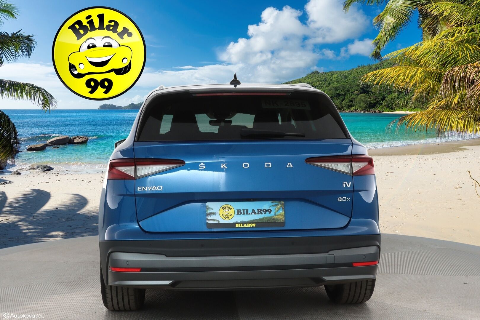 SKODA ENYAQ 2022 iV80 4x4 *ALV* Matrix LED / Lämpöpumppu / P.Kamera / Muistipenkit / Keyless / Navi - 3,99 % KORKOTARJOUS TÄHÄN AUTOON - Hierova kuskin penkki / Nahkaverhoilu / Apple&Android / Digimittaristo