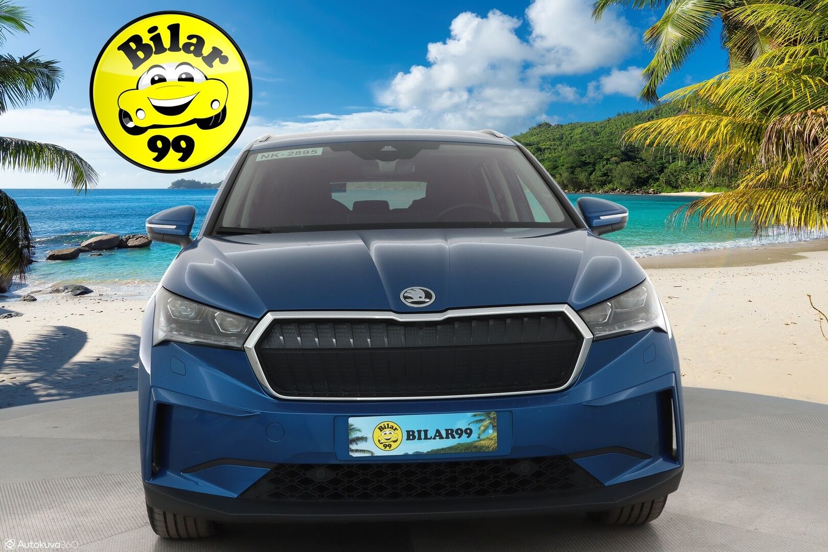 SKODA ENYAQ 2022 iV80 4x4 *ALV* Matrix LED / Lämpöpumppu / P.Kamera / Muistipenkit / Keyless / Navi - 3,99 % KORKOTARJOUS TÄHÄN AUTOON - Hierova kuskin penkki / Nahkaverhoilu / Apple&Android / Digimittaristo