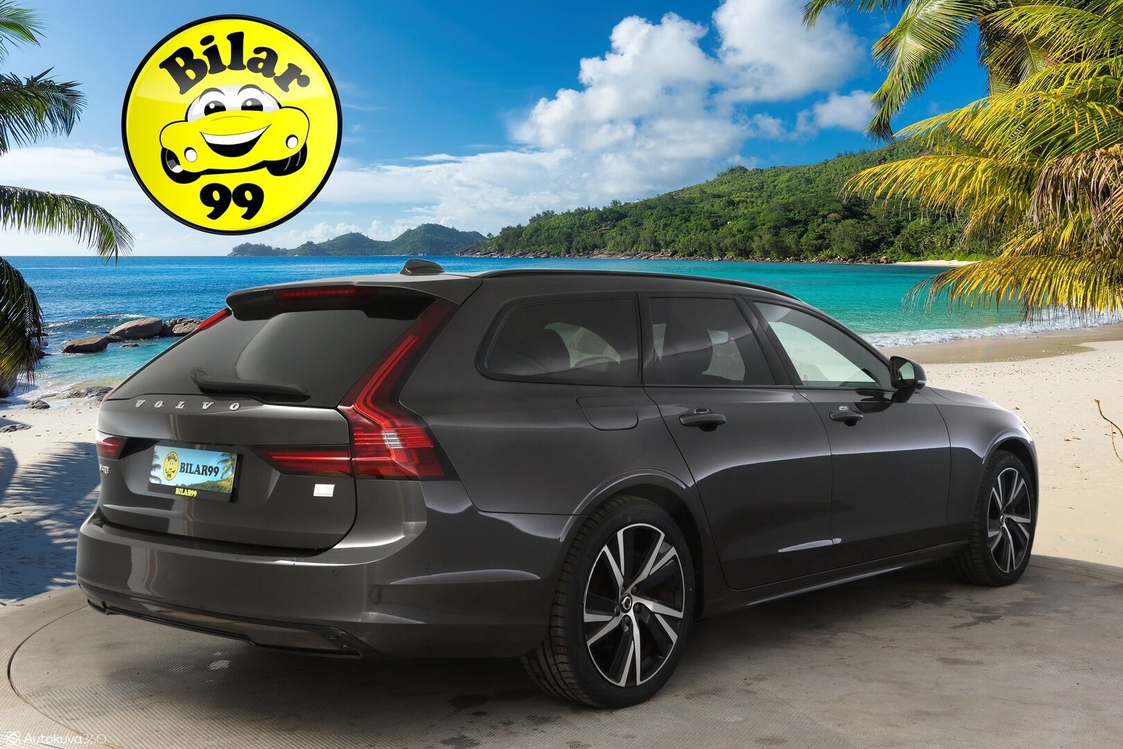 Volvo V90 2023 T6 AWD Plus Dark Long Range ** Harman/Kardon / Panorama / 360° Kamera / Adapt. vakkari / Full-LED / Sporttinahat Muistilla / Koukku** - 3,99 % KORKOTARJOUS TÄHÄN AUTOON - Facelift / Hyvillä varusteilla / Apple&Android / Kaistavahti / KeylessGO